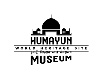 Logo for Humayun Museum featuring a silhouette of a historic building with a large central dome.