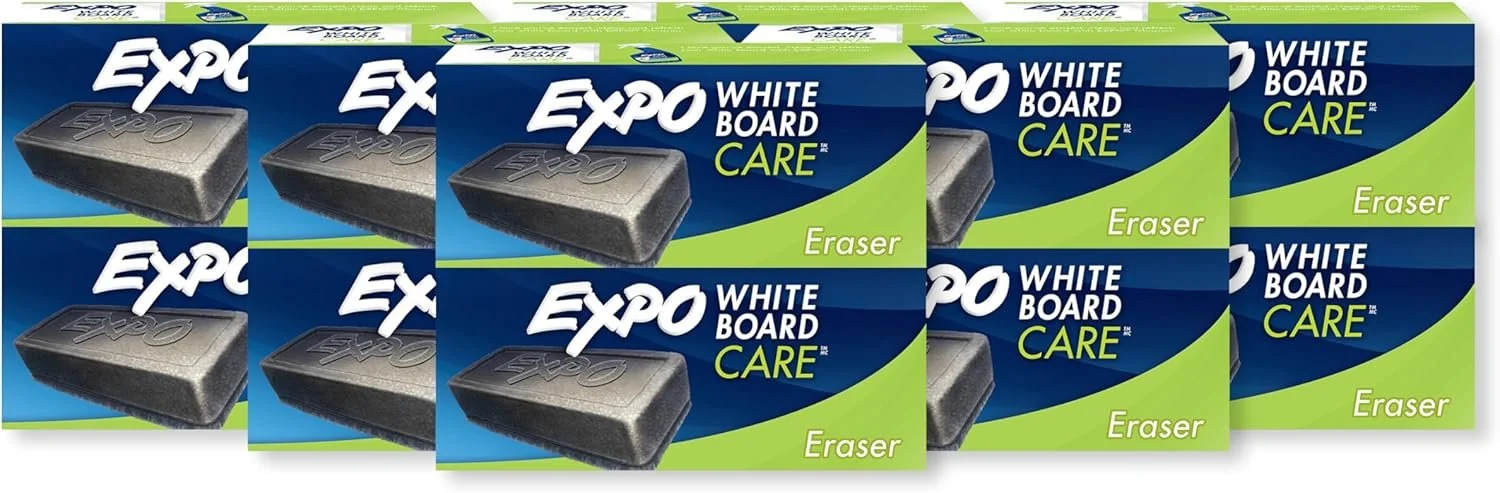EXPO Dry Erase Soft Pile Block Whiteboard Eraser, 5-1/8 in. x 1-1/2 in. - Whiteboard, Calendar, Organization, Essential Supplies for Office, School, Classroom, Teachers