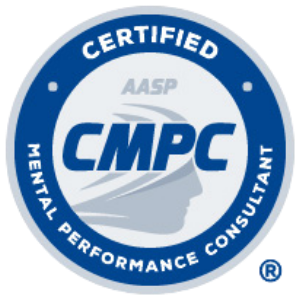 Certified CMPC logo indicating mental performance consulting certification by AASP