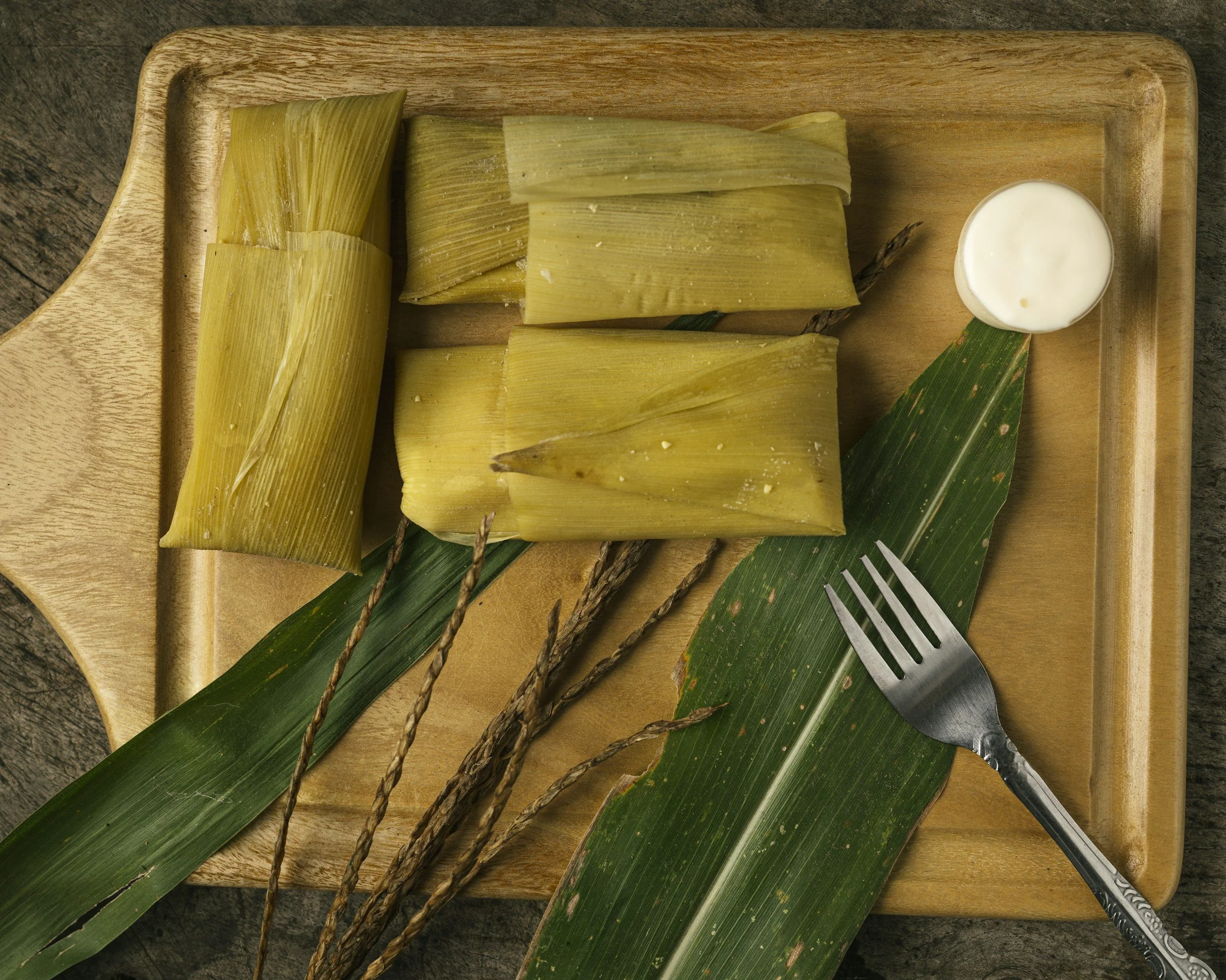 Sweet corn tamales