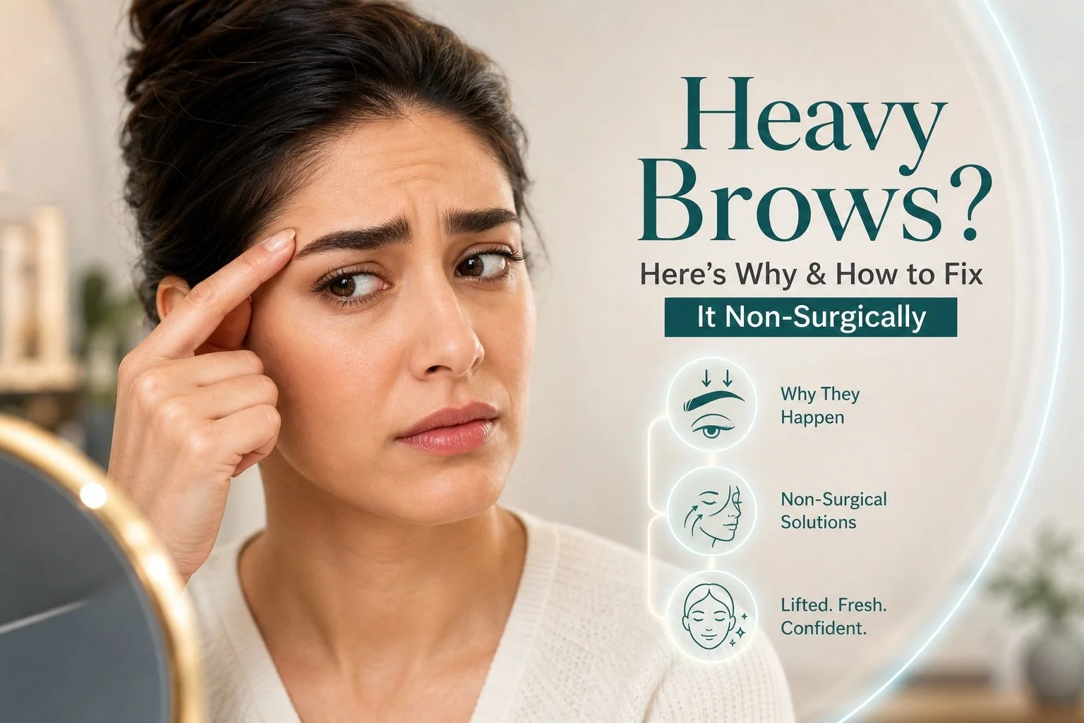 What Causes Heavy Brows and How to Improve Them Non-Surgically