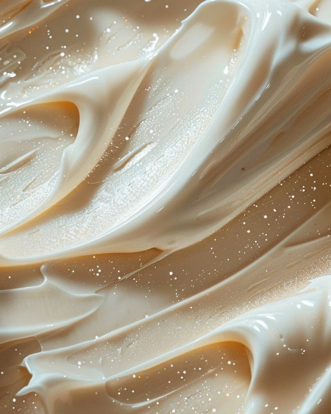 Close-up of foamy, bubbling water with a beige background.