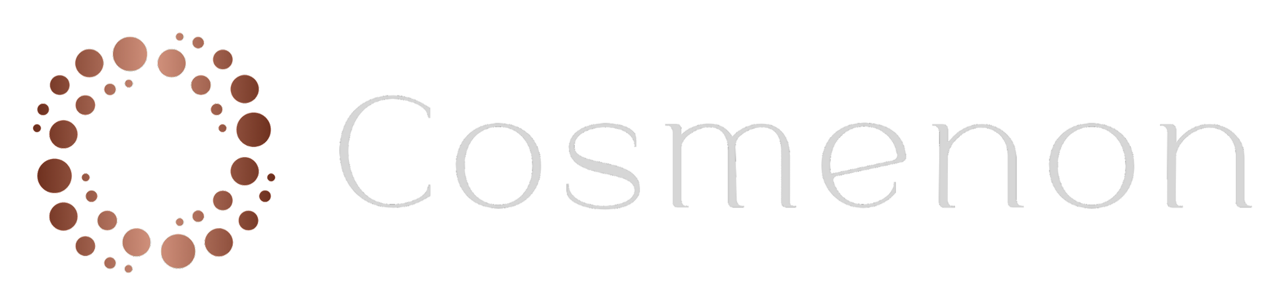 Cosmenon logo with circular design and the word 'Cosmenon' in grey text.