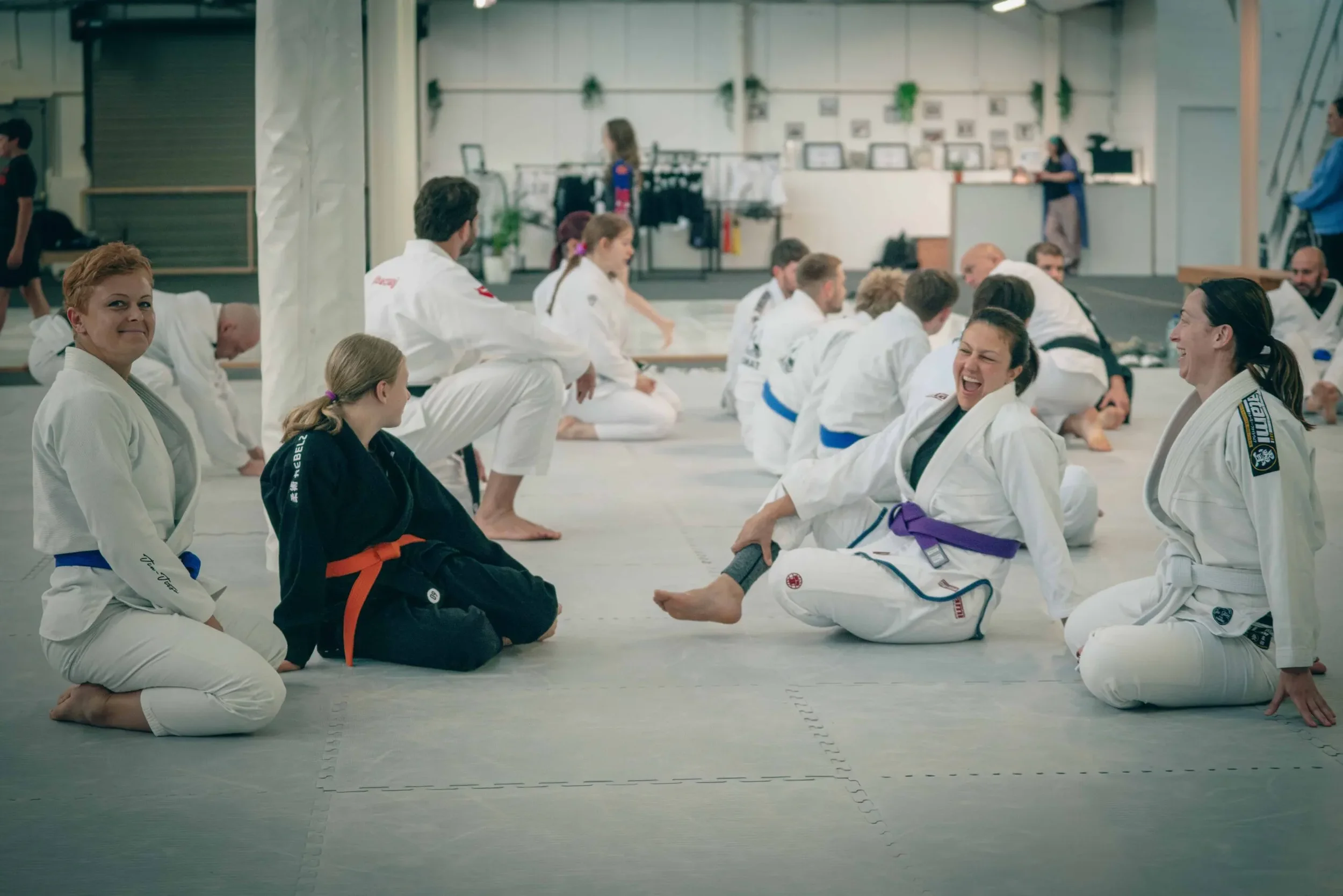 Women at Jiu-Jitsu class