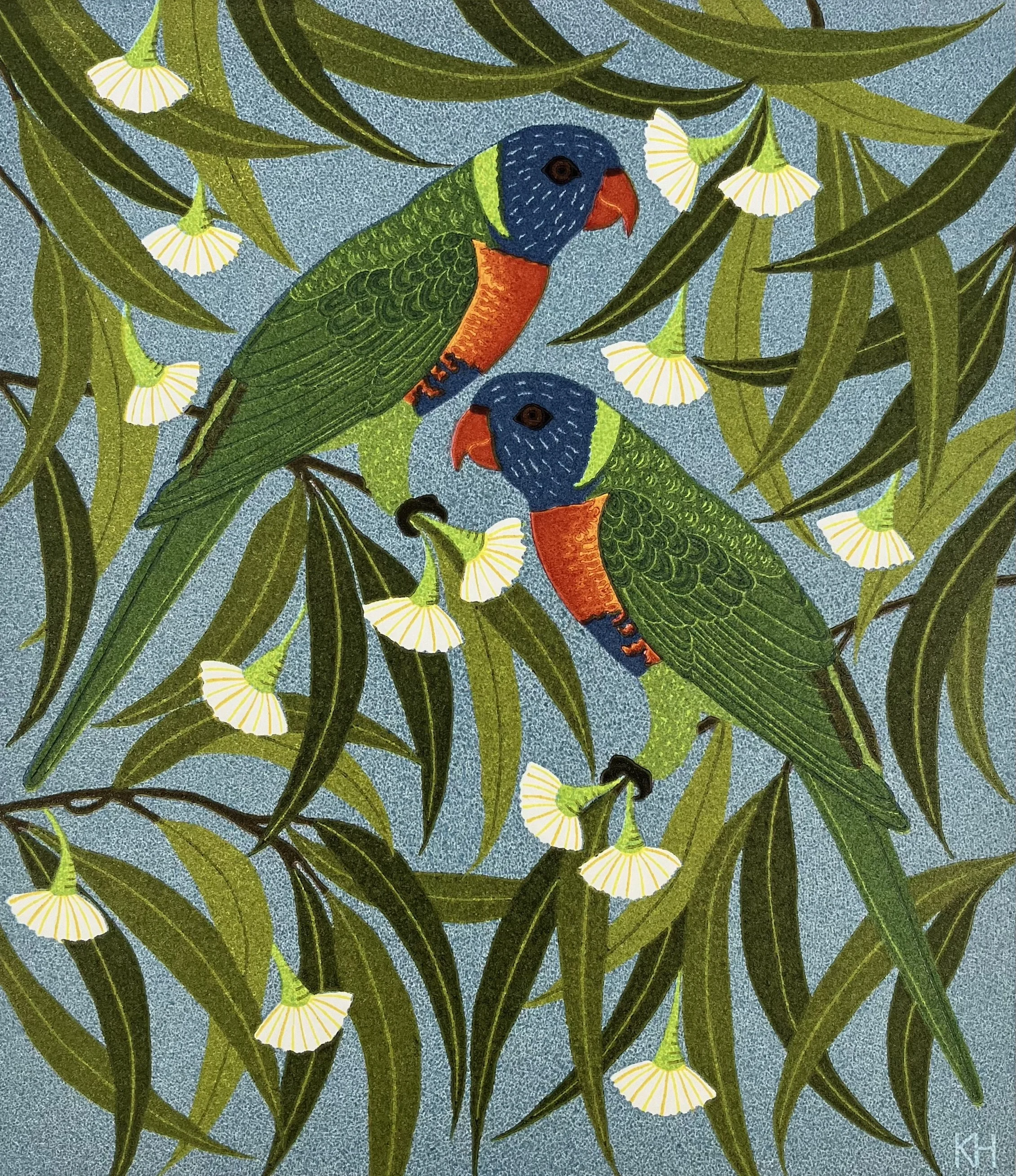 Rainbow Lorikeets & Eucalyptus.jpg