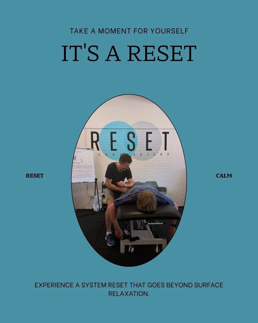 What a session at Reset HQ actually looks like.
Reset HQ on Beaufort Street is one of those spaces that just makes sense for this kind of work. It's calm, it's purposeful, and it's where I get to do what I love most &mdash; listening to what's going 