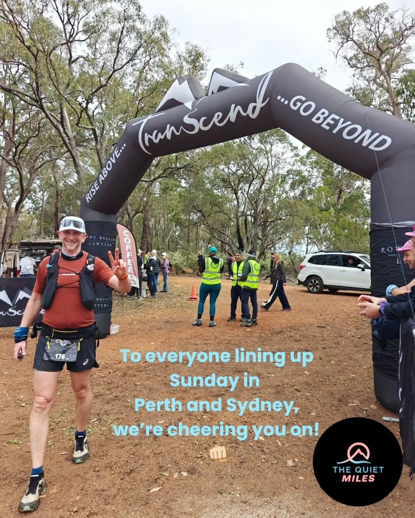 This is what @the_quietmiles is about. Getting on with the things that most people don't see in the lead up to a goal race. 

Sleep
Hydration
Nutrition
Warm up
Warm down
Stretch
.... Repeat 

Look after yourself out there, including your travels, and