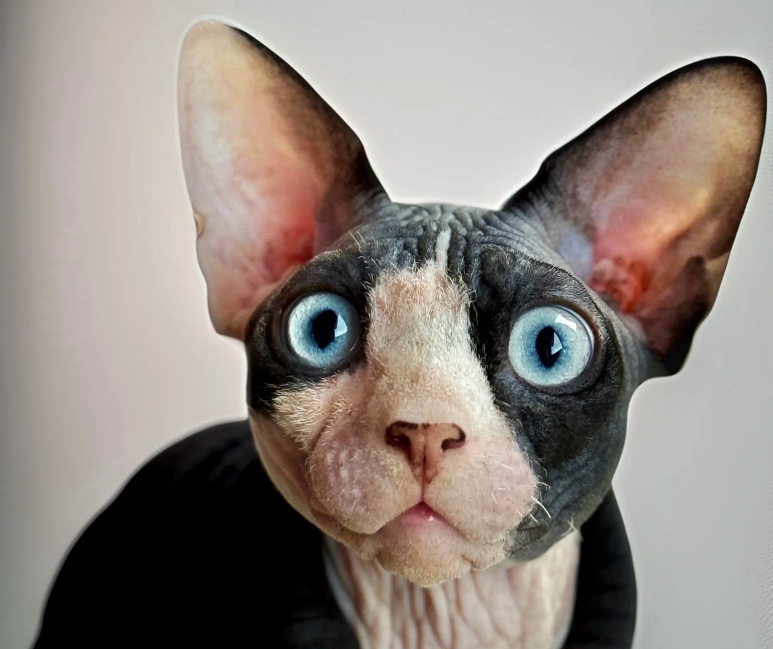 DBE-CEL Blue Eyed Sphynx Male Cat