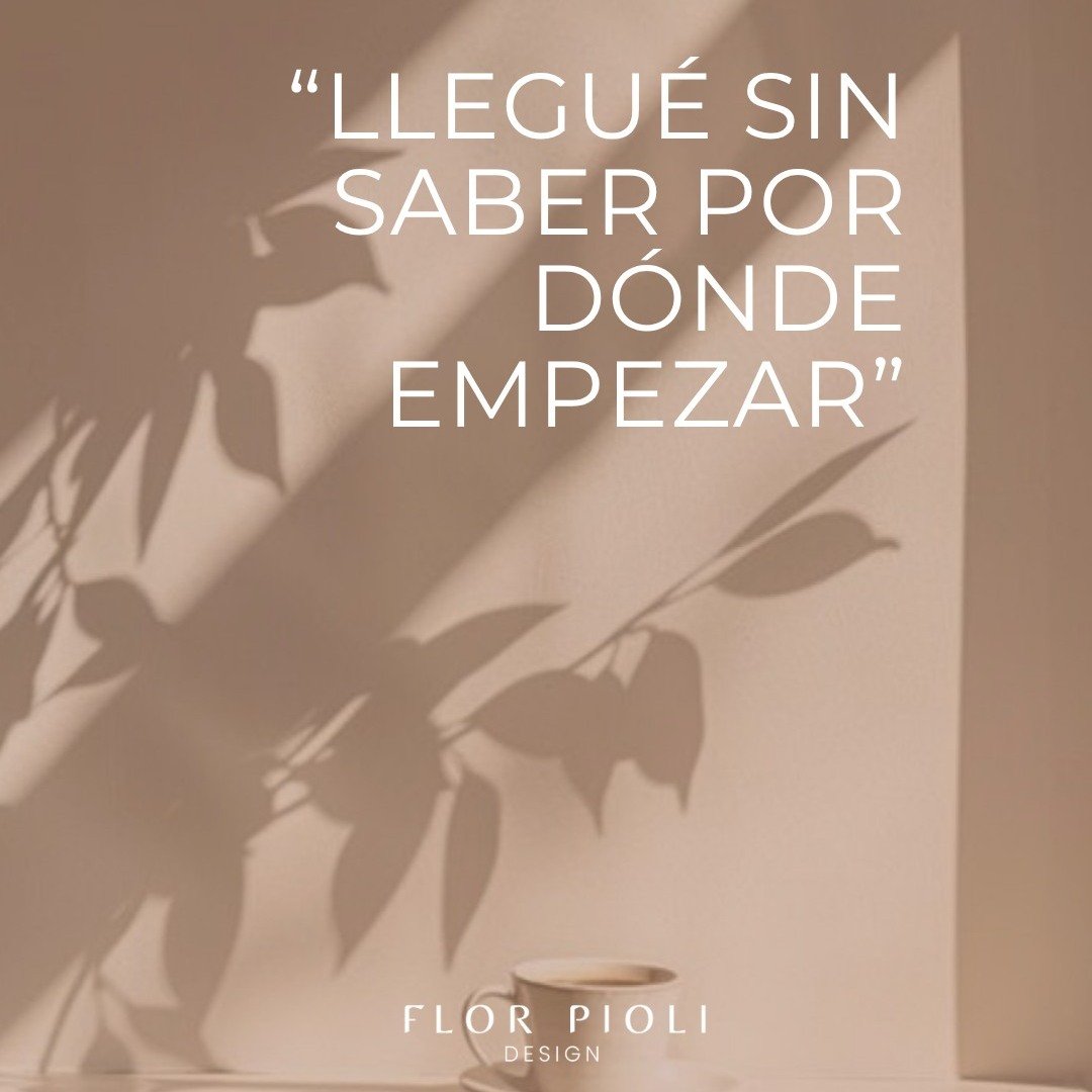 &ldquo;Llegu&eacute; sin saber por d&oacute;nde empezar.&rdquo;

Es una frase que escucho muy seguido.

Y no tiene que ver con falta de ideas.
Al contrario.

Hay referencias, im&aacute;genes guardadas, cosas que gustan&hellip;
pero todo est&aacute; s