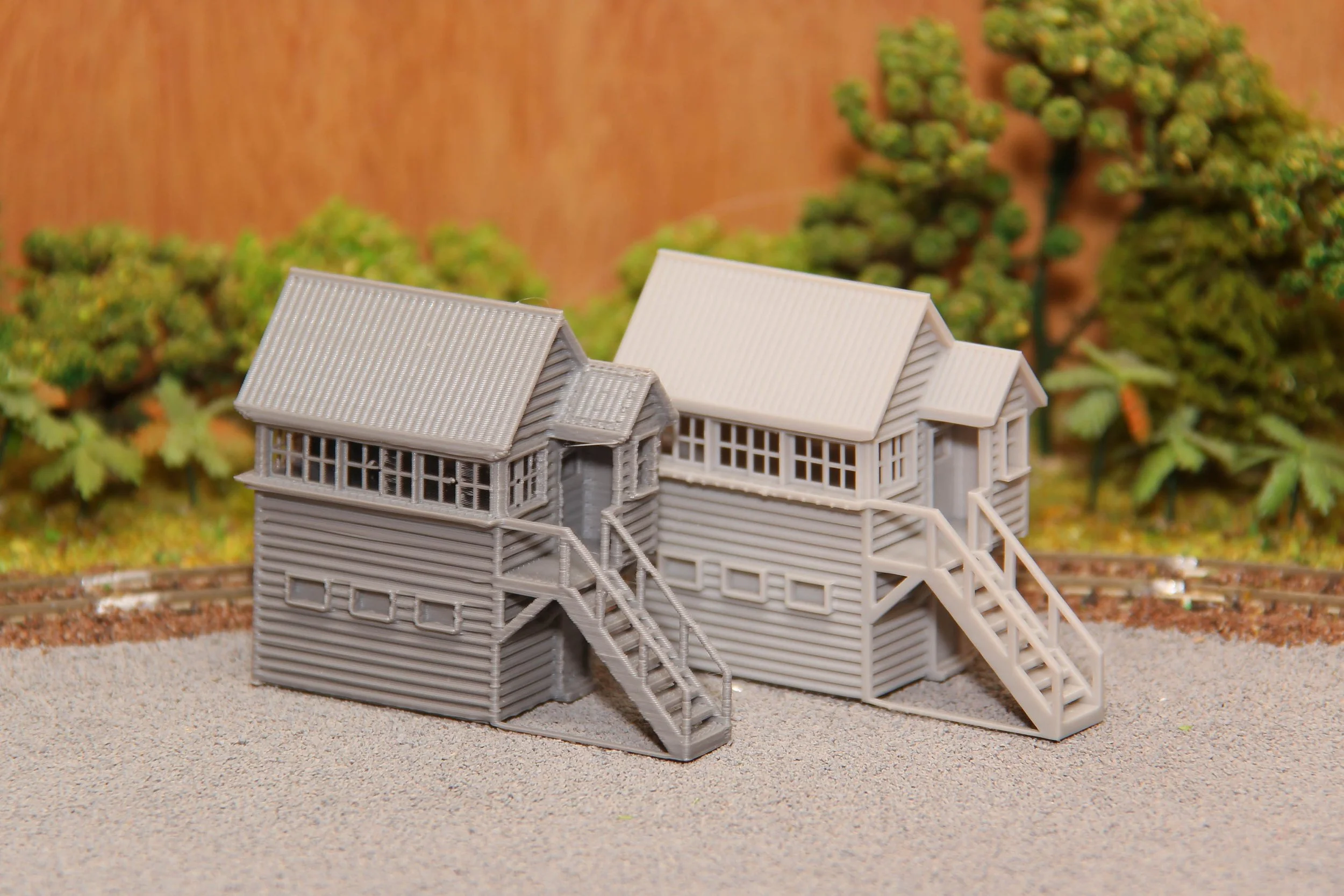 Scale model of a railway signal box inspired by the one at Paekakariki.