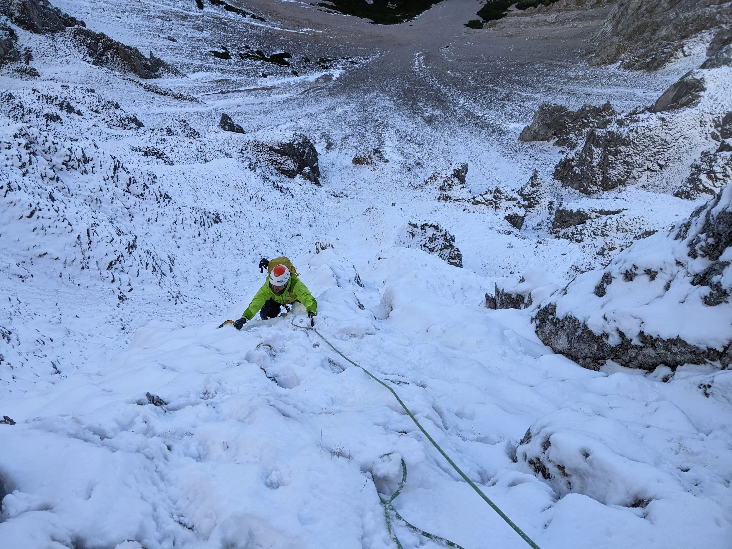 Schwarzriegel Nordwand - winterliche Erstbegehung am Schneeberg in Niederösterreich