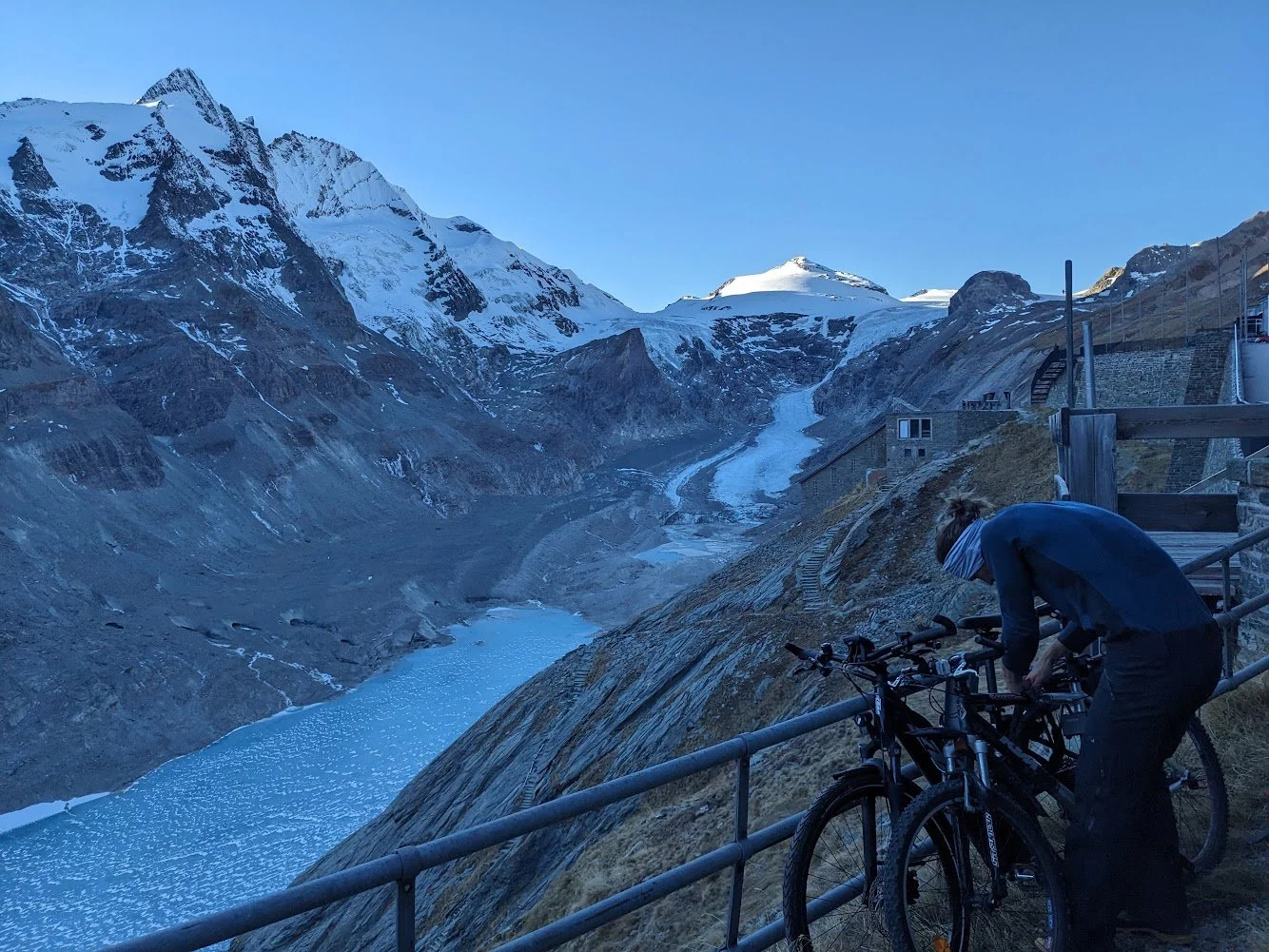 Alexander Brückler unter der Großglockner Nordwand
