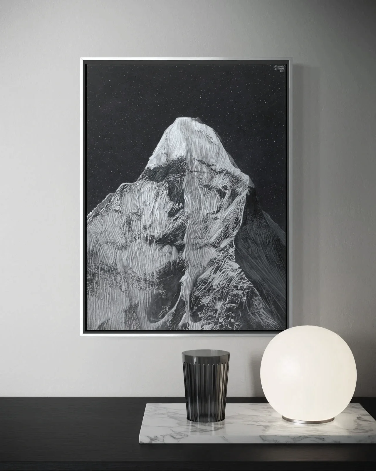 Ama Dablam - limit. Bergportrait Kunstdruck - 30 x 40cm