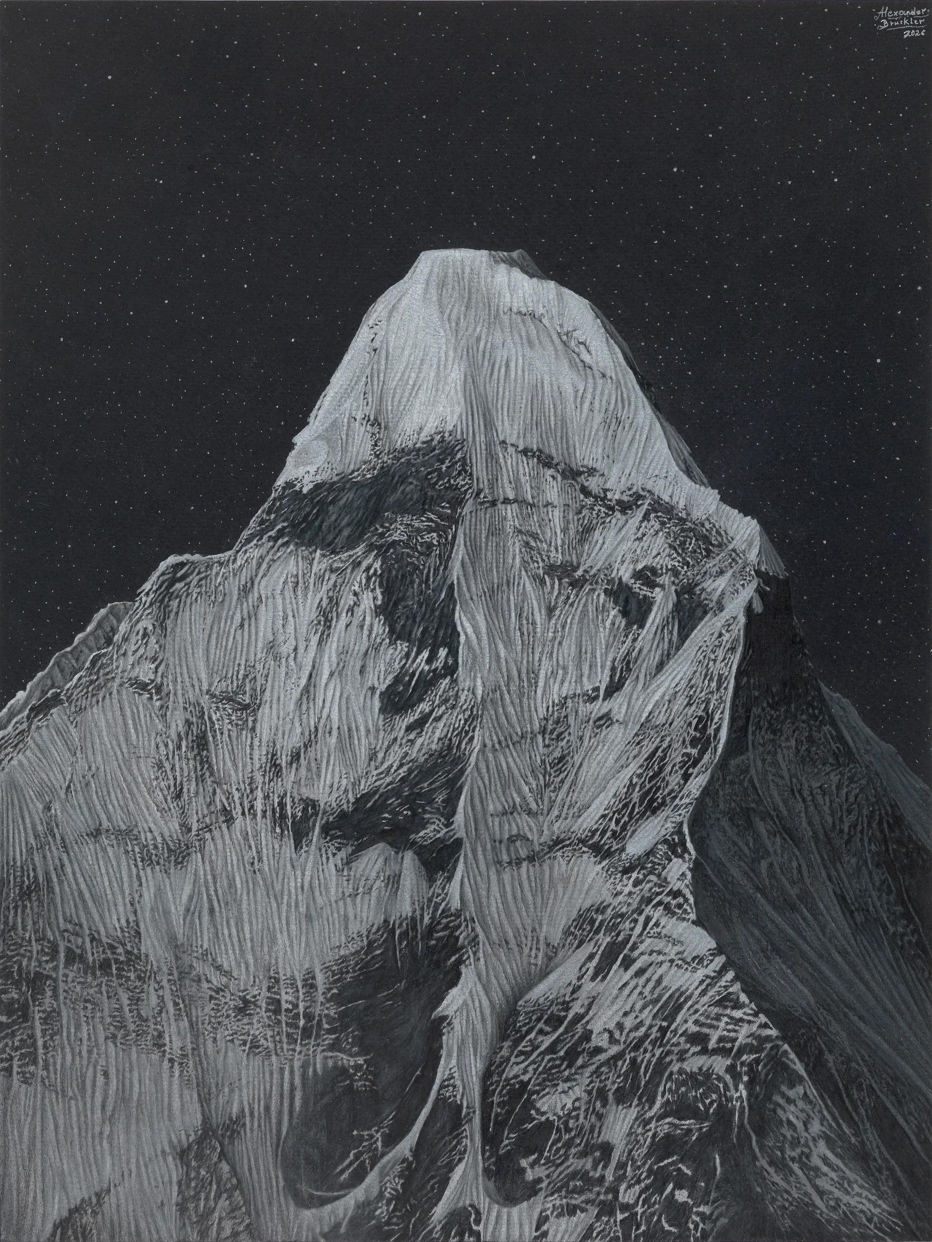 Bergportrait der Ama Dablam von Alexander Brückler