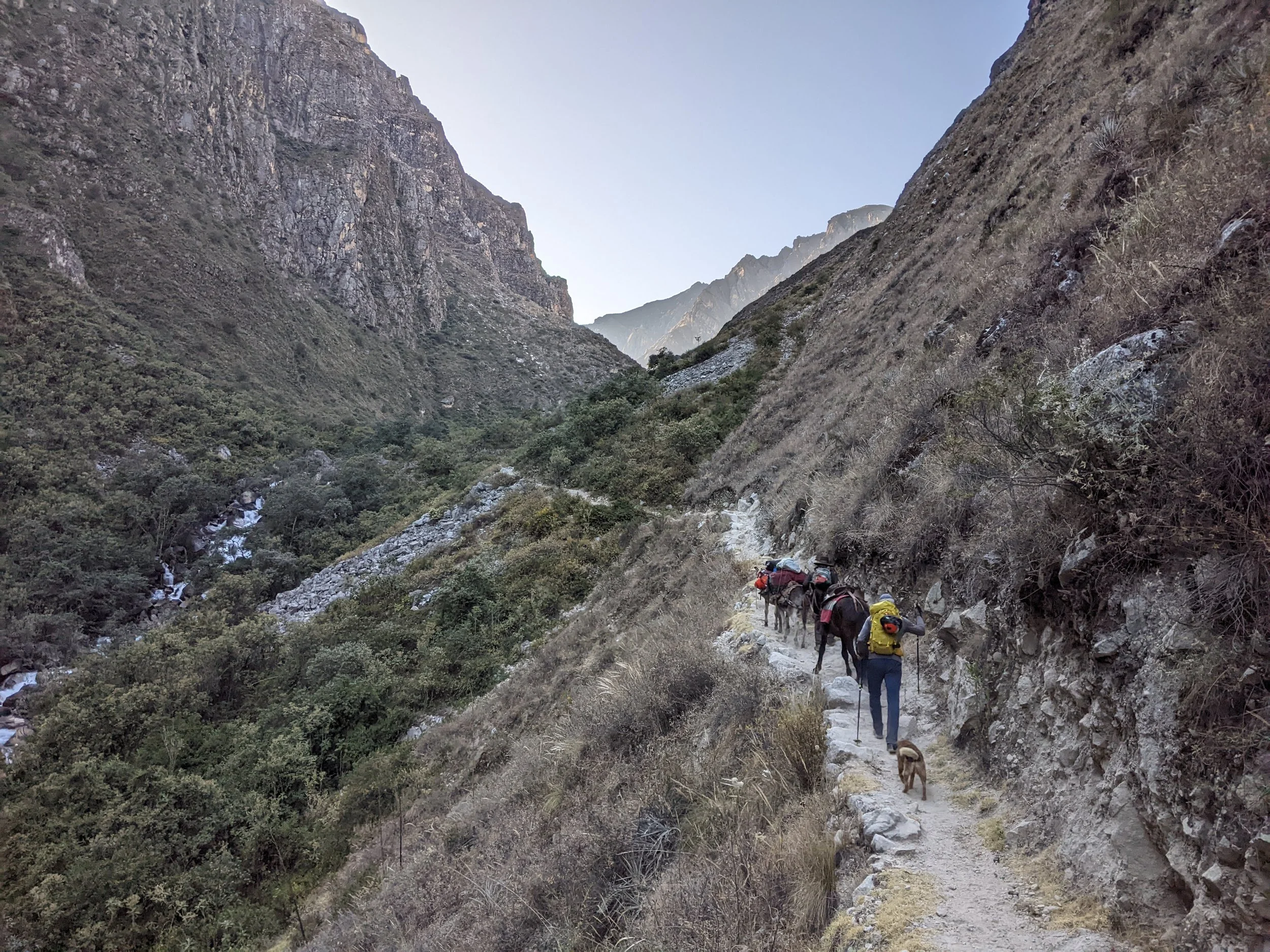 Am Weg zum Alpamayo Basecamp in der Cordillera Blanca
