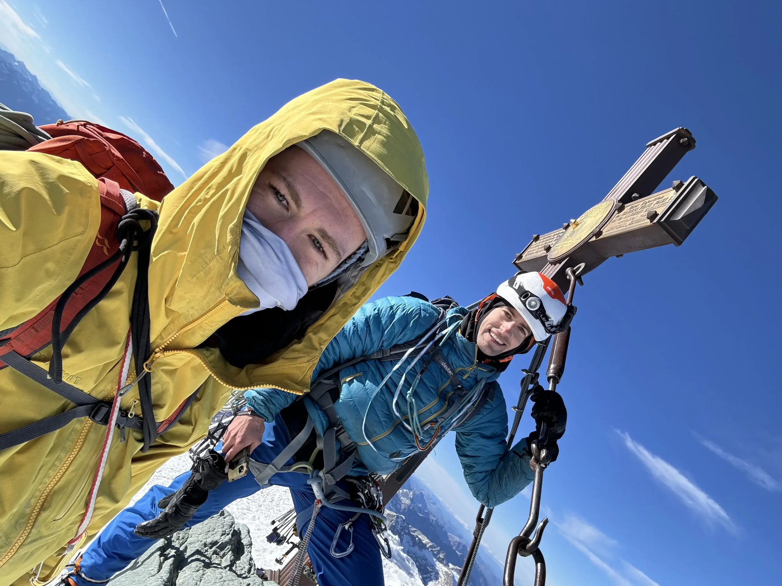 Alexander Brückler und Christoph Meysel am Großglockner Gipfel