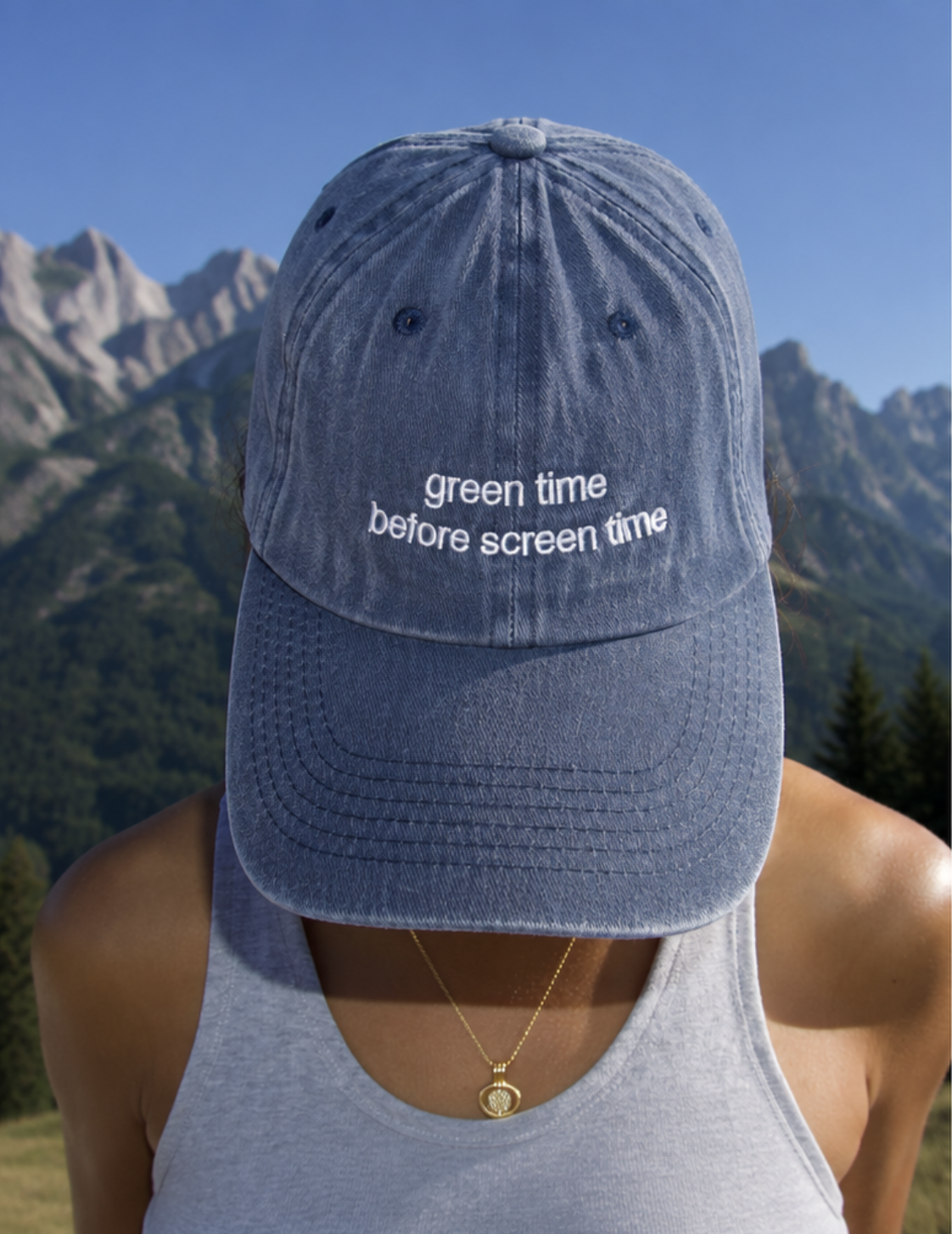 Green Time Cap - Blue