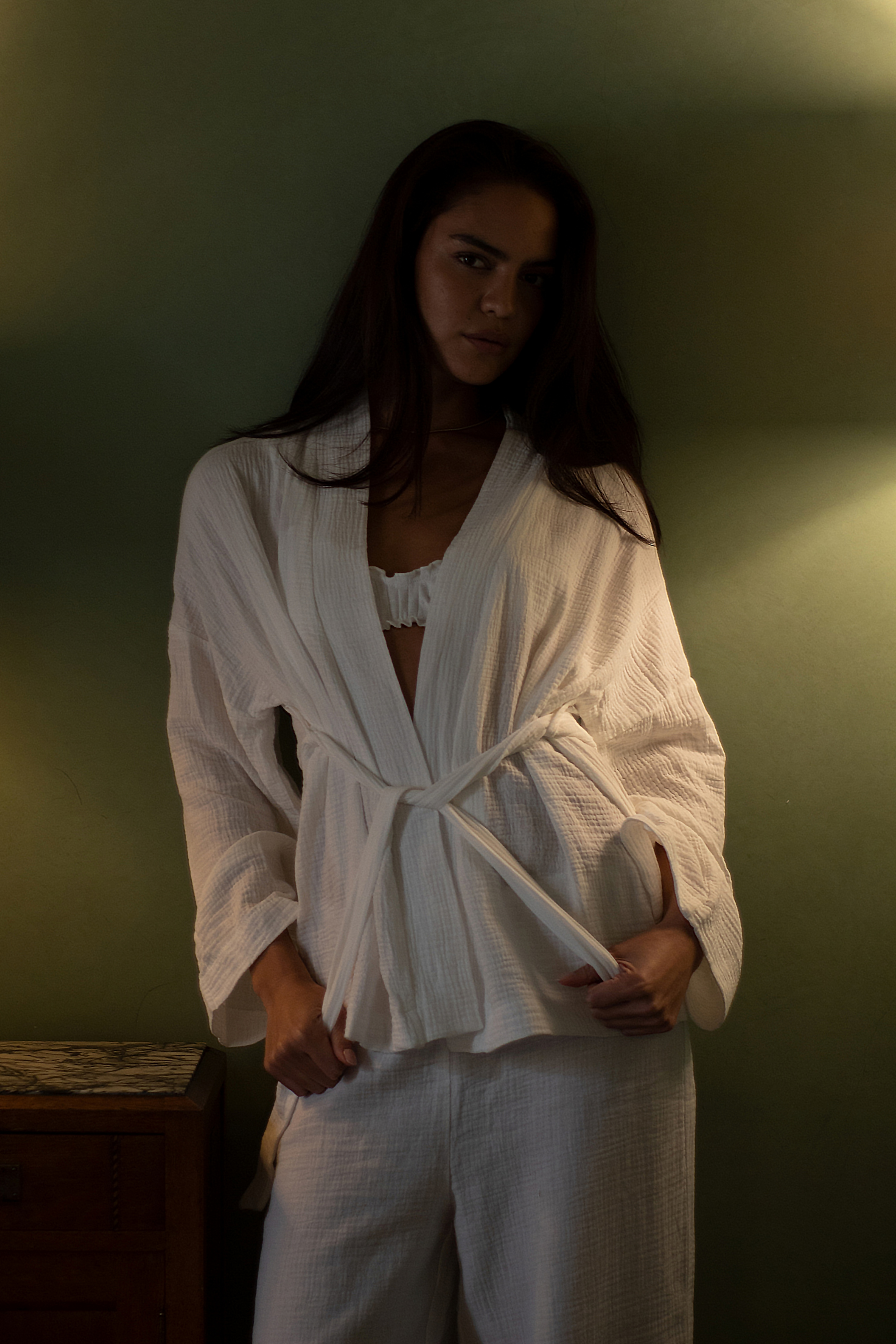 AUME AURORA MUSLIN COTTON KIMONO