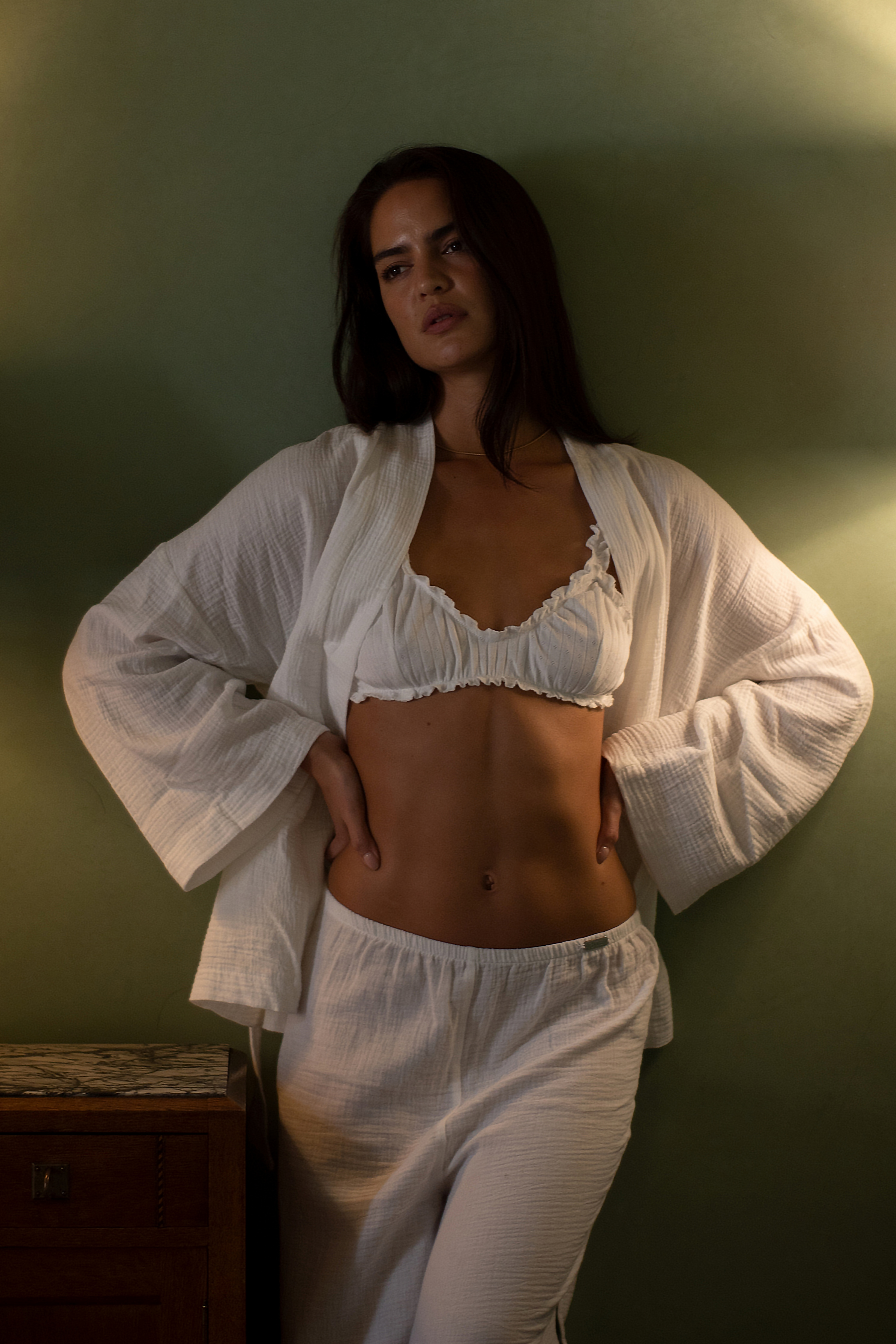 AUME AURORA MUSLIN COTTON FLARE PANT