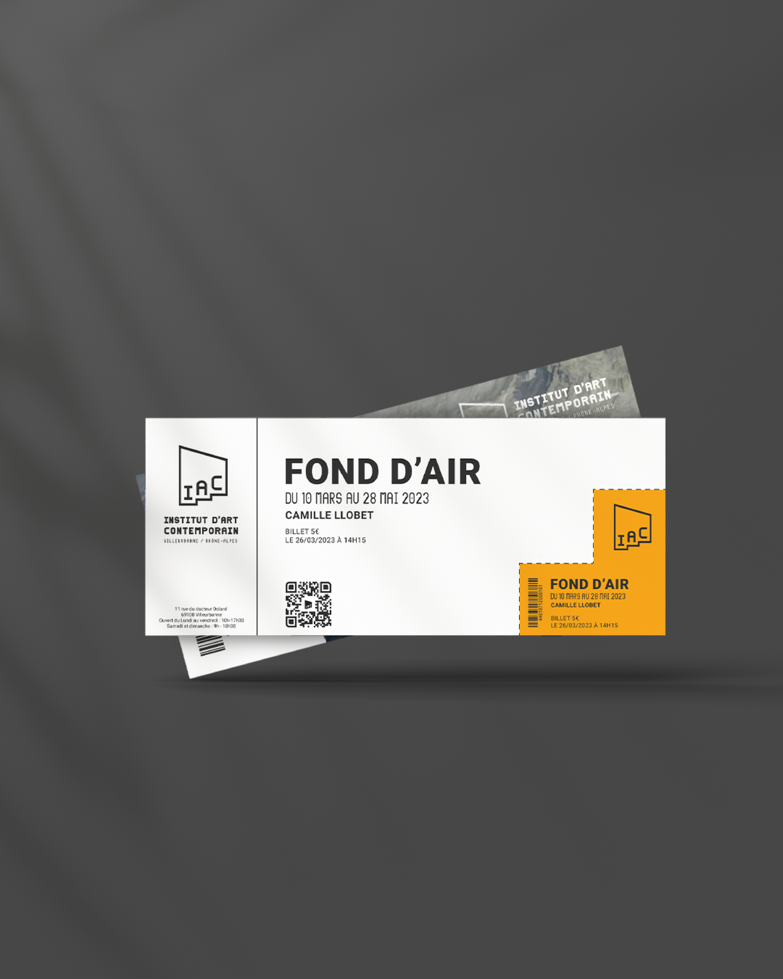 Ticket d'entrée musée