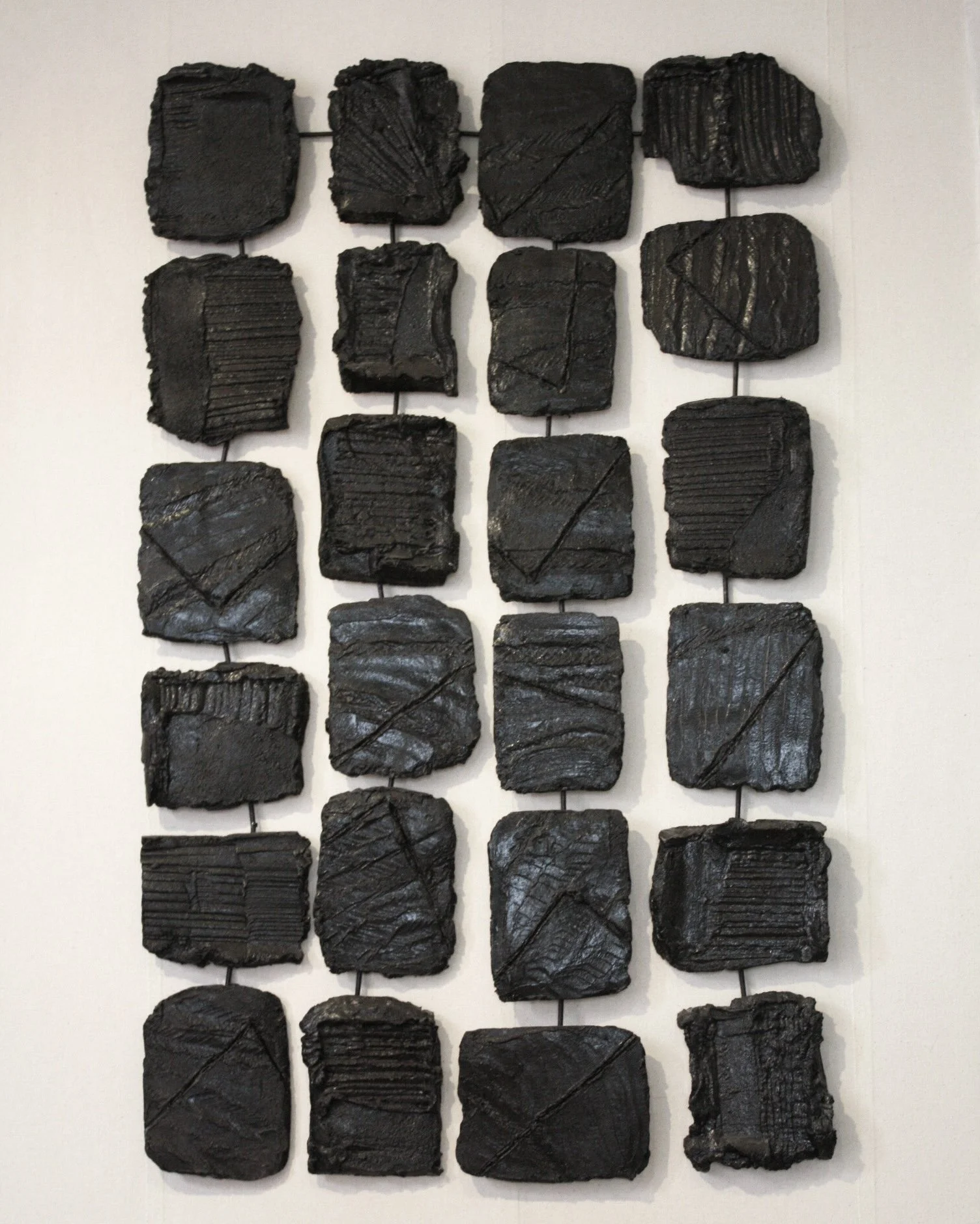 HANGING DARK FRAGMENTS  
H 114cm x W 70cm 