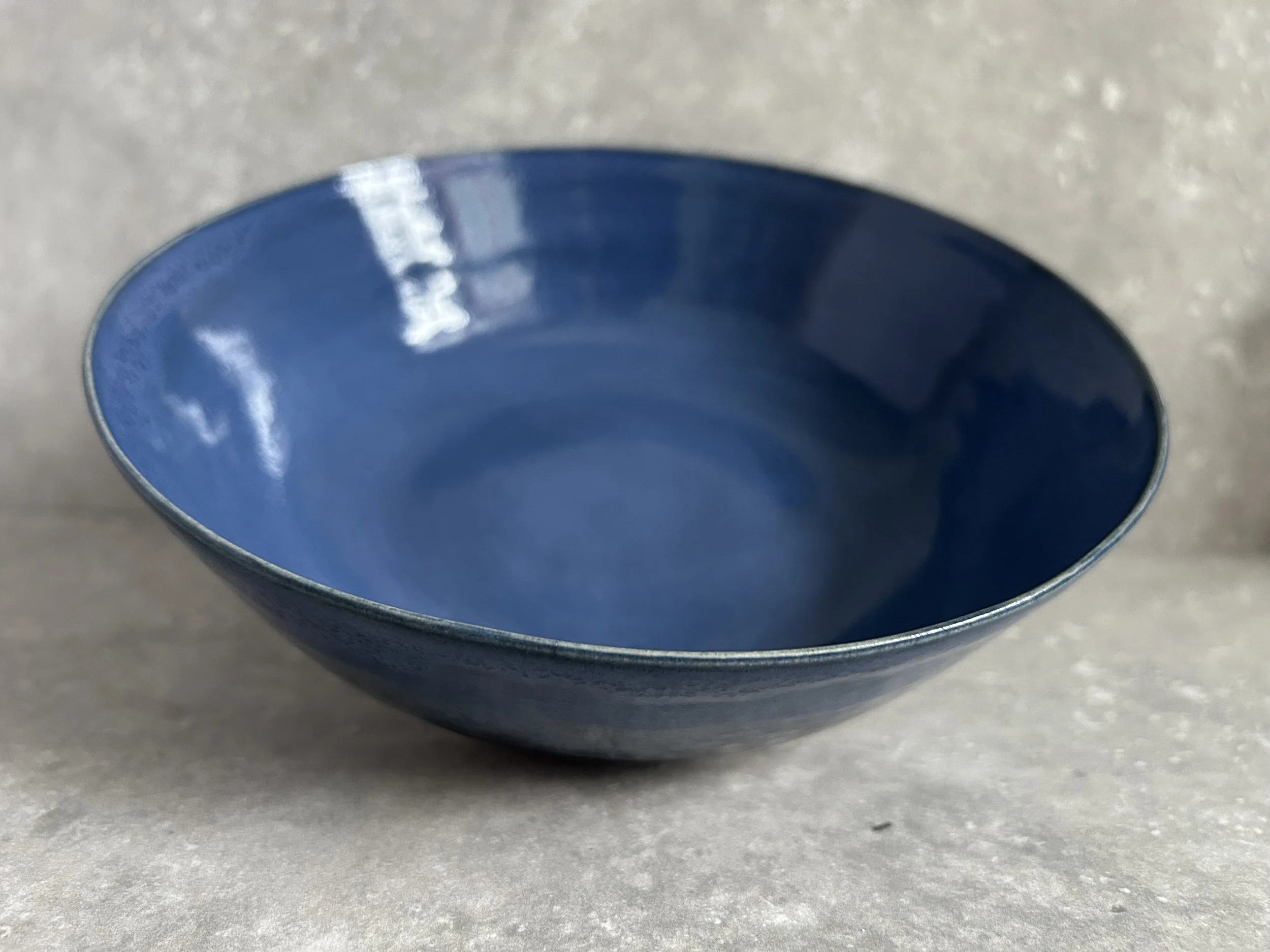 Deep Ocean Drip Glaze Bowl