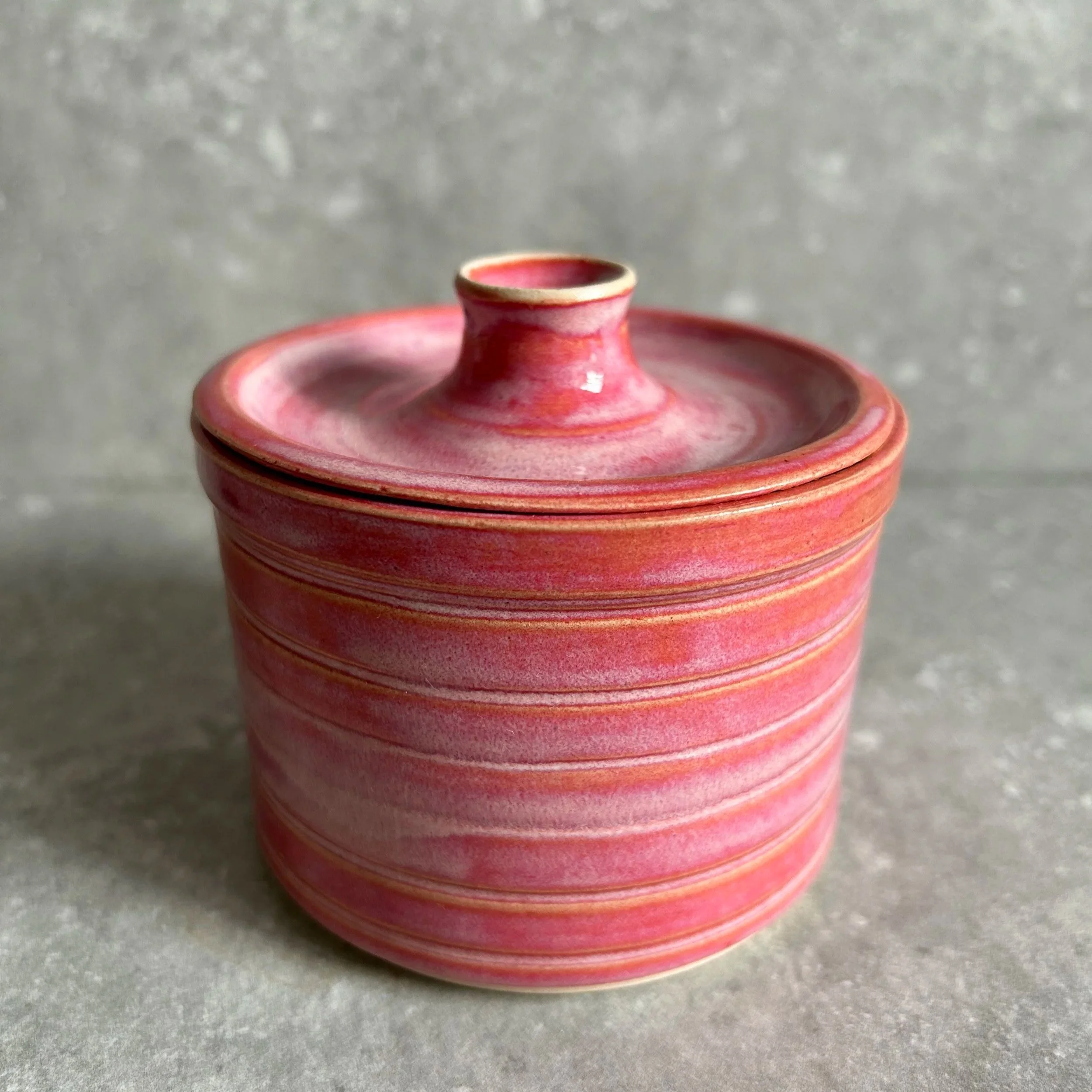 Enchanting Floating Pink Lidded Pot