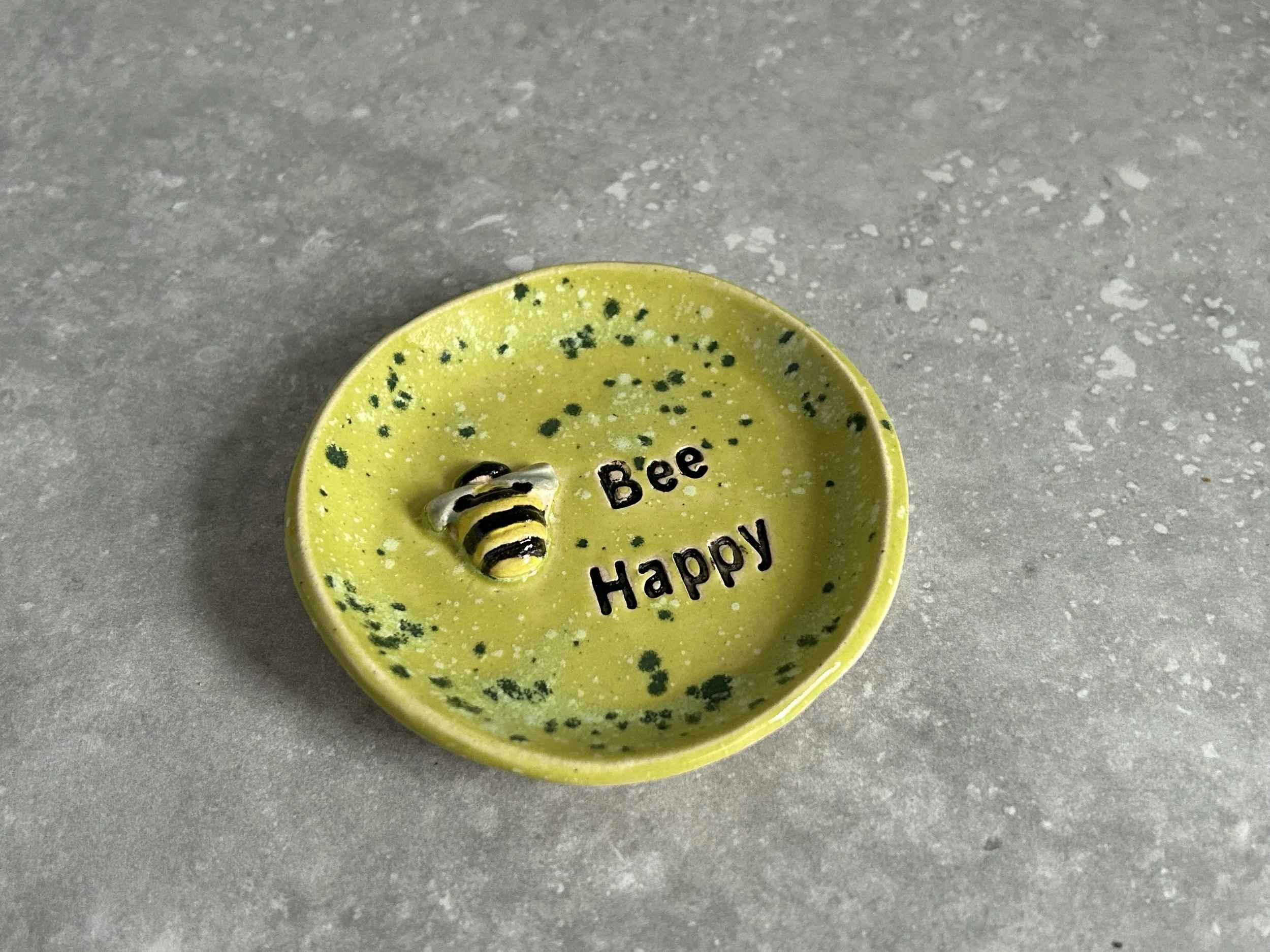 Bee Happy Trinket Dish