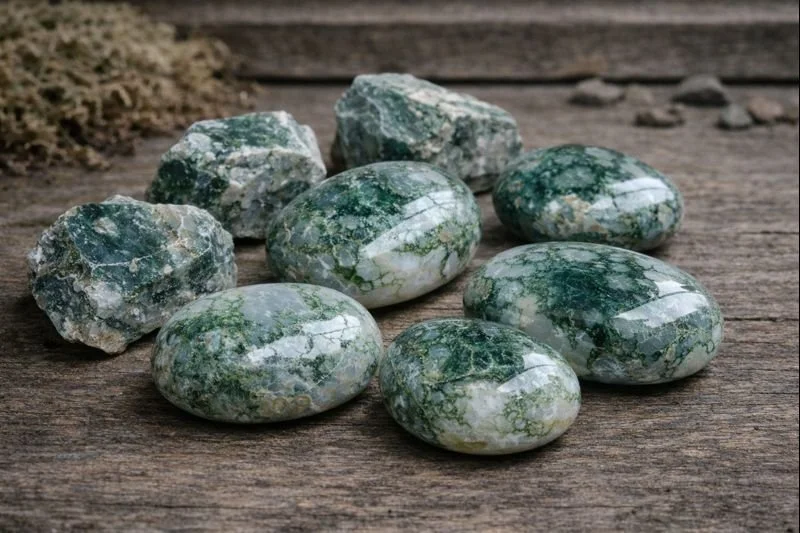 THE SHIELD (Moss Agate)