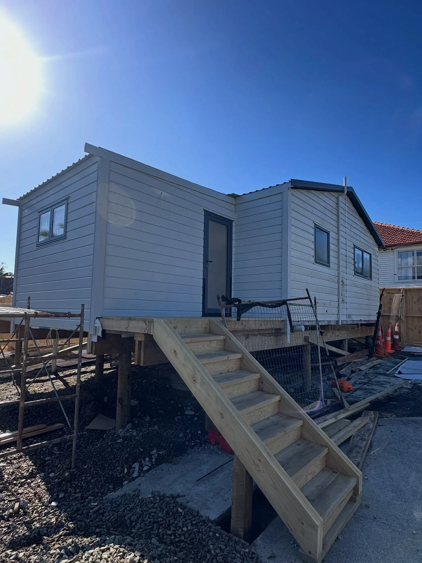 Our New Lynn relocatable + extension taking shape