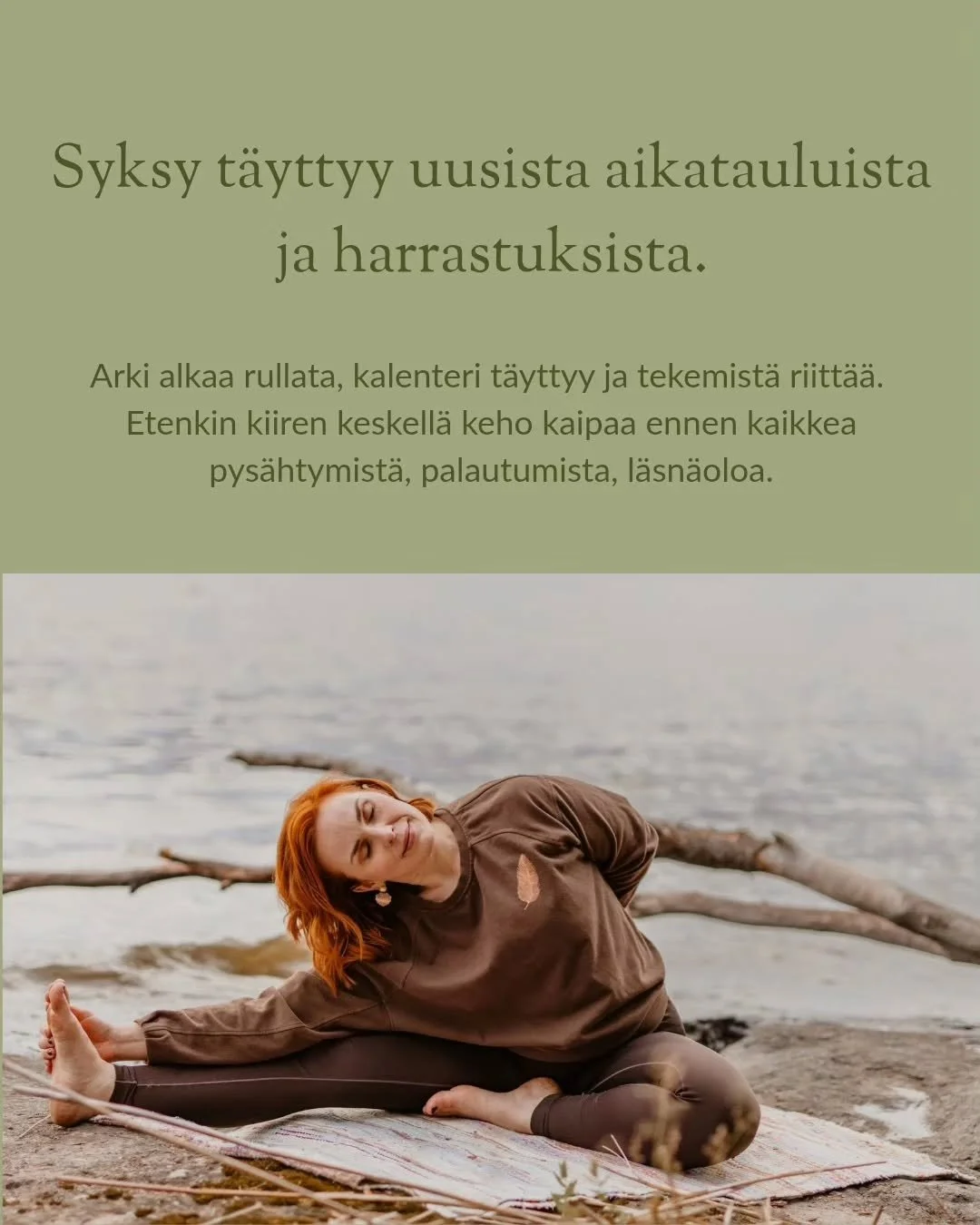 20.8 alkaa j&auml;lleen Pappalan torstai-illan joogat, tuttuun tapaan klo 19:00. 🌱

Luvassa 5 x restoratiivista joogaa ja 5 x yinjoogaa. Kaikilla kerroilla tunti p&auml;&auml;ttyy luonnollisesti &auml;&auml;nimaljarentoutukseen. 🤍

Aloita uusi tapa