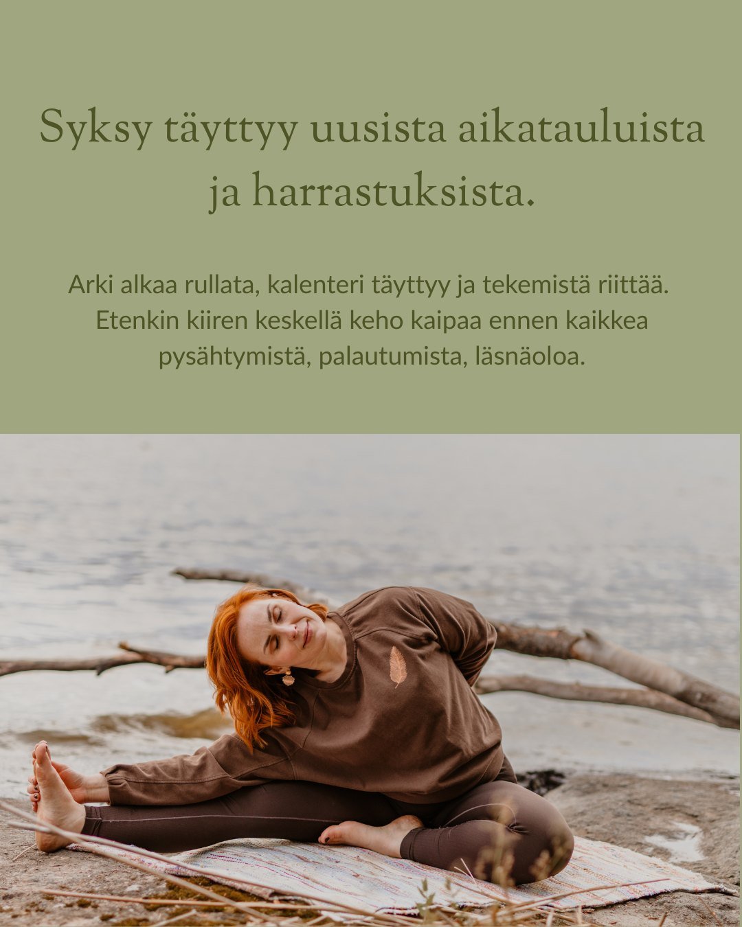 Pappalan torstai-illan joogat jatkuvat taas 20.8. Tuttuun tapaan klo 19:00. 🌿

Luvassa 5 x yinjooga ja 4 x restoratiivinen jooga. Tunnit p&auml;&auml;tet&auml;&auml;n aina &auml;&auml;nimaljarentoutukseen. ✨

Tervetuloa palautumisen &auml;&auml;rell