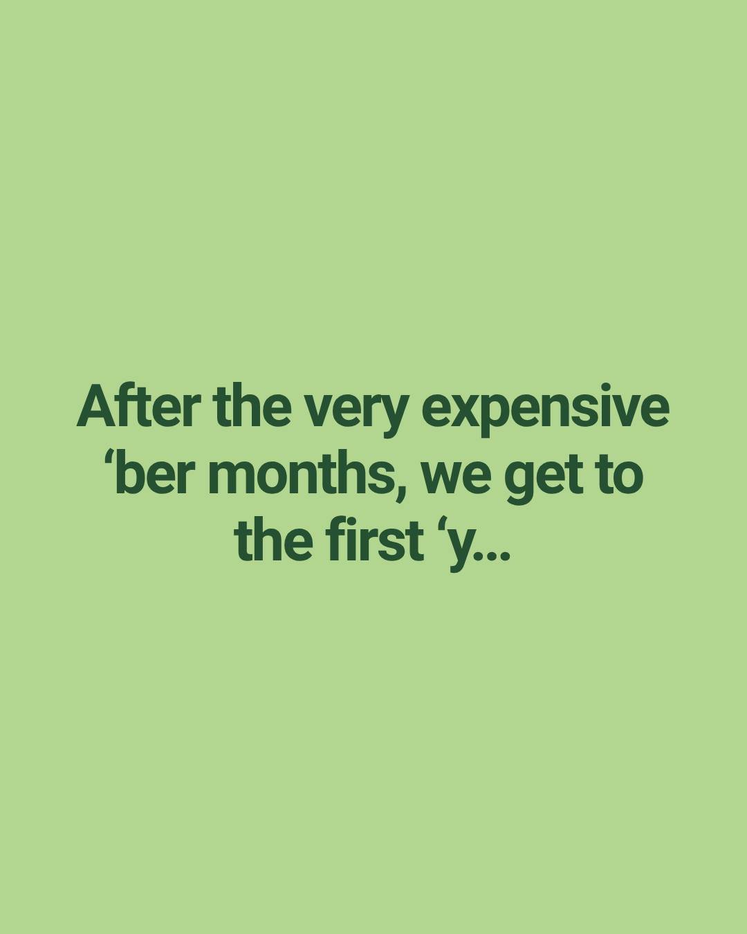 Instead of looking back and wondering where the money went (or why you didn't listen to my advice earlier!)...

Let's change the focus this winter:

&bull;⁠ ⁠Stop stressing over past spending
&bull;⁠ ⁠Focus on how you can save today
&bull;⁠ ⁠Build ha