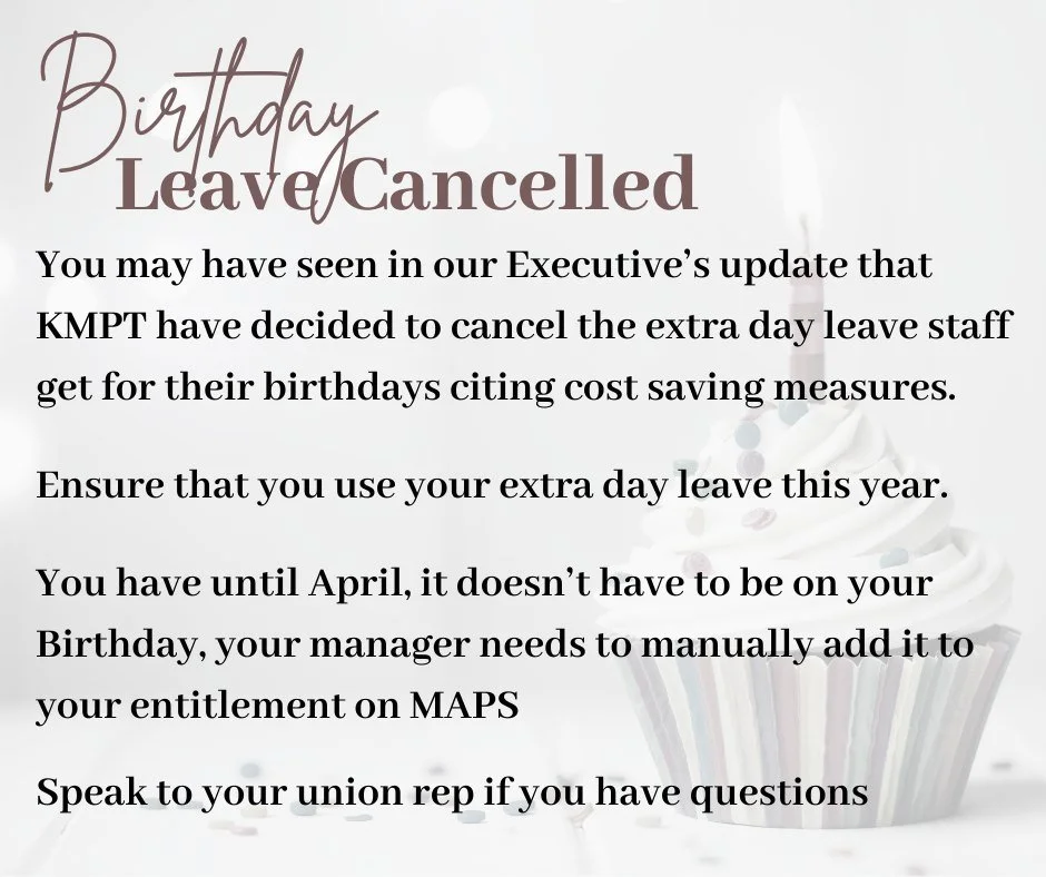 Birthday Leave Cancelled
