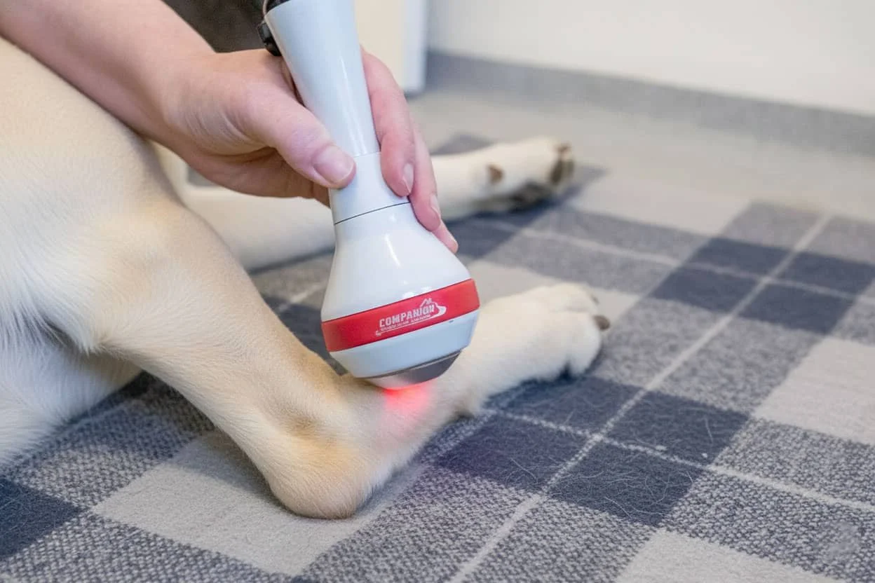 Laserbehandling av hundtass