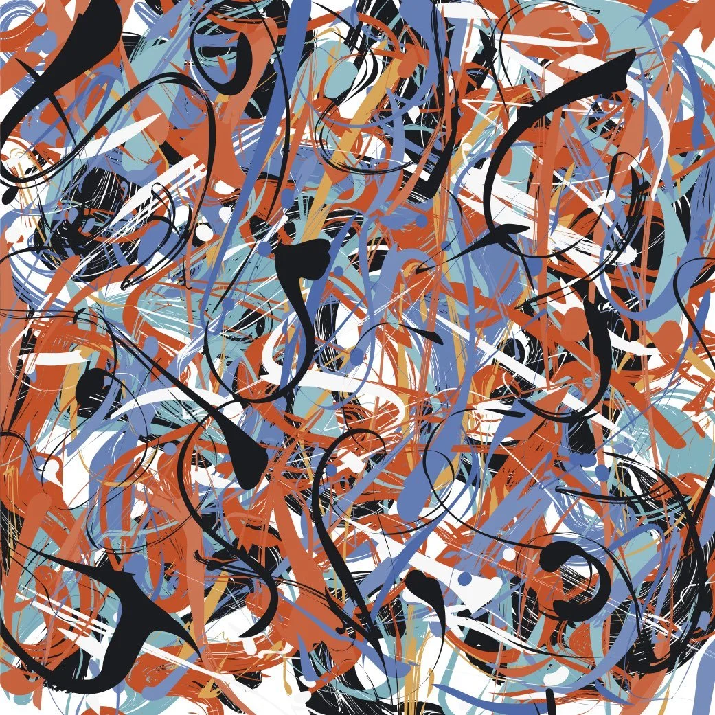 Abstract painting representing Neurodiversity