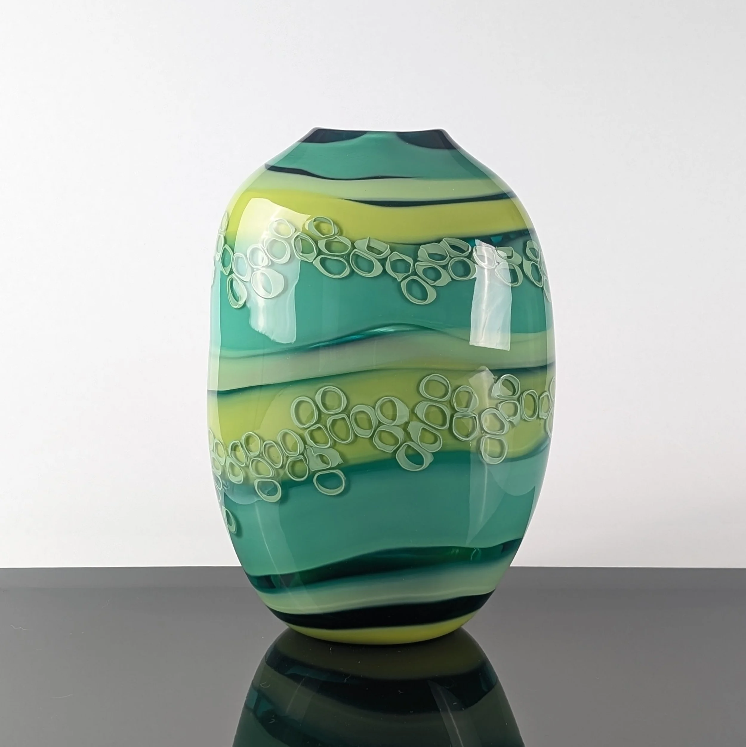 Shara Funari, Bubblebands Vessel, Green Study 2025.jpg