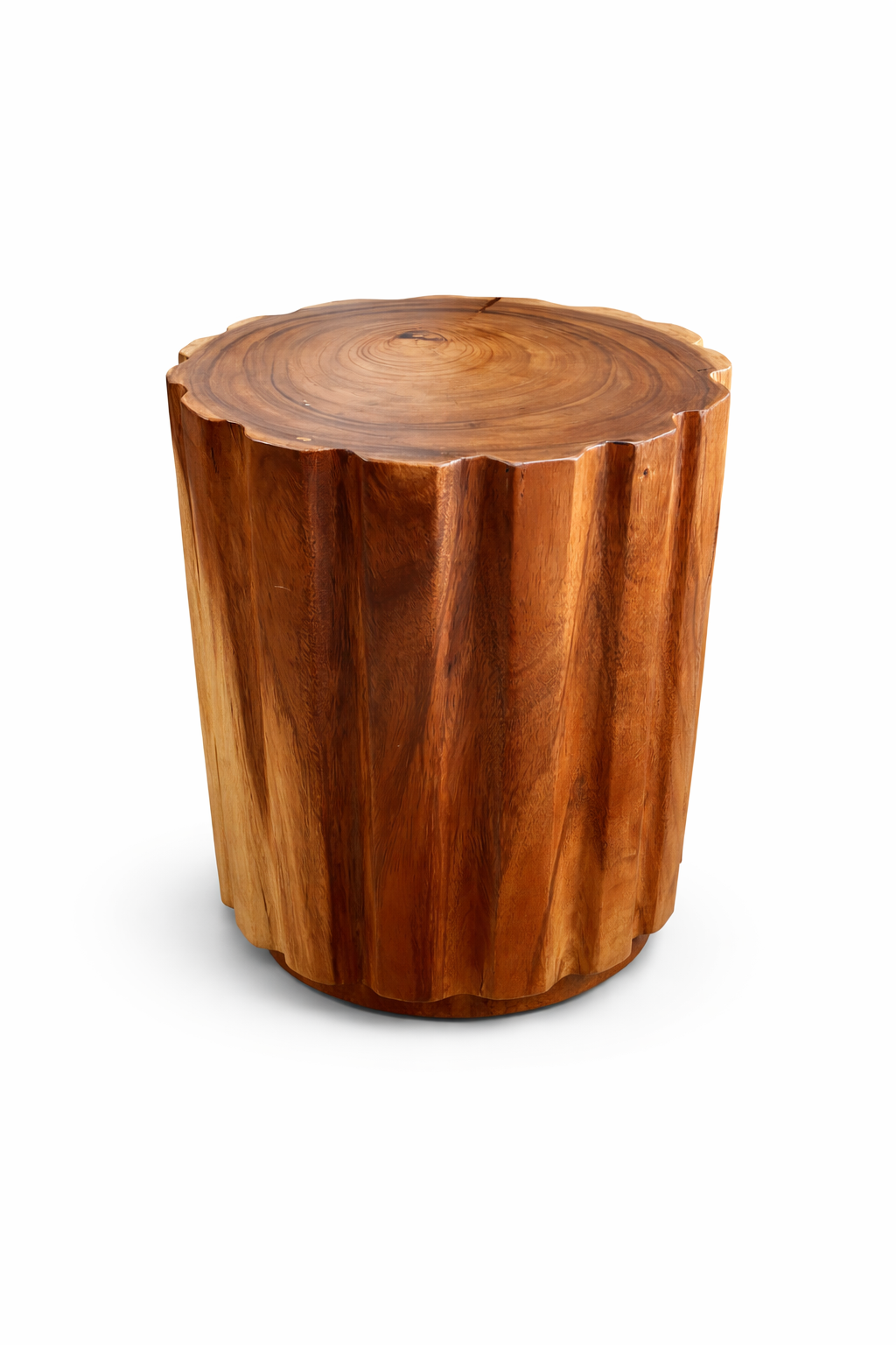 Solid Suar Wood Stool / BROWN