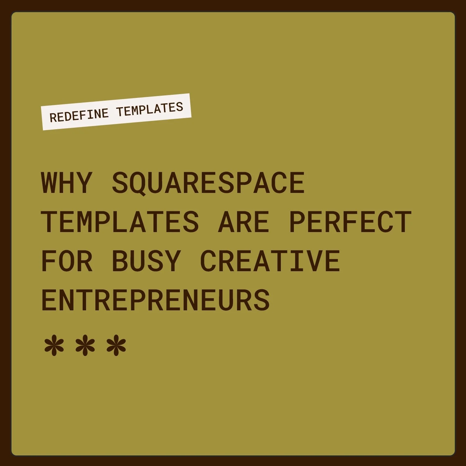 Why Squarespace templates are perfect for busy creative entrepreneurs