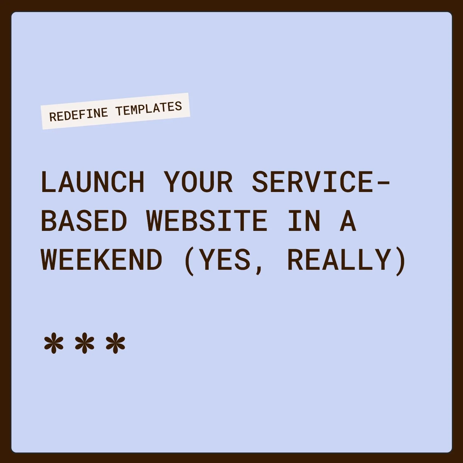 Launch your service-based website in a weekend (yes, really)
