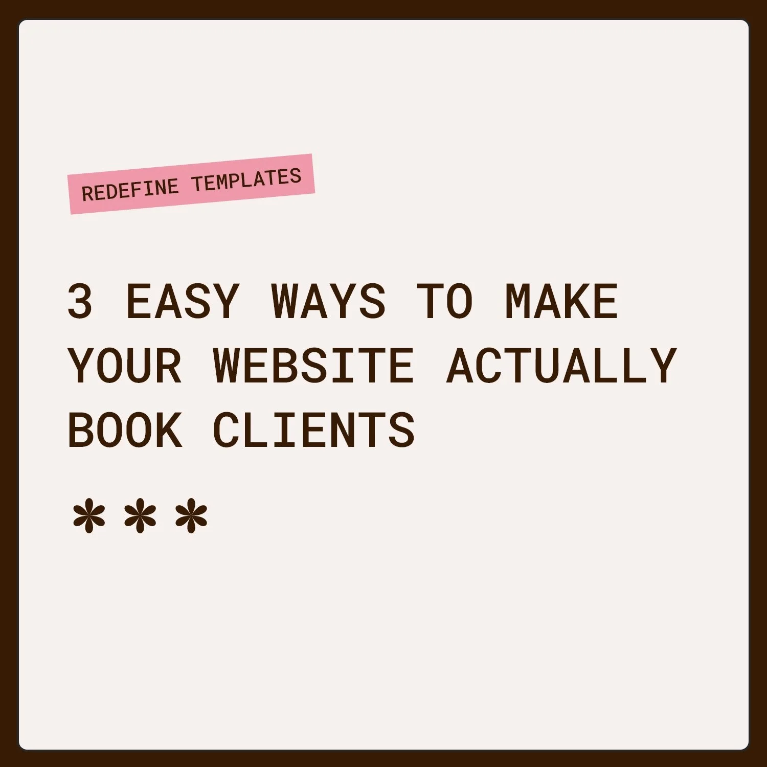 3 easy ways to make your website actually book clients