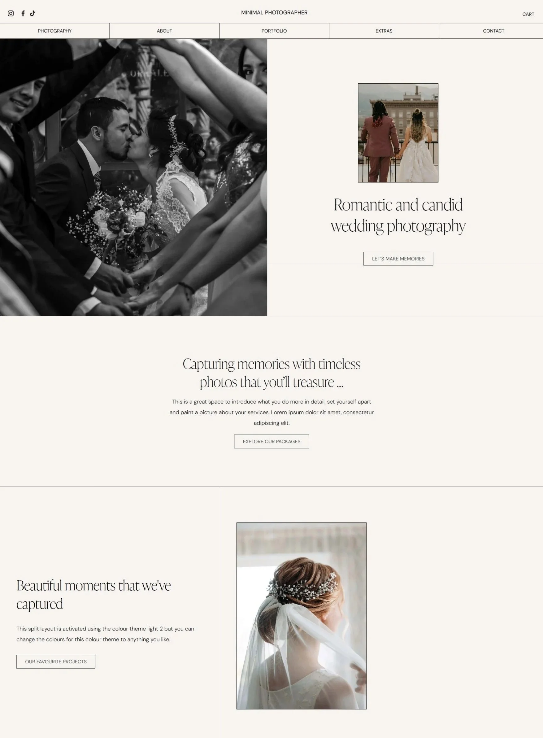 Minimal Squarespace 7.1 template