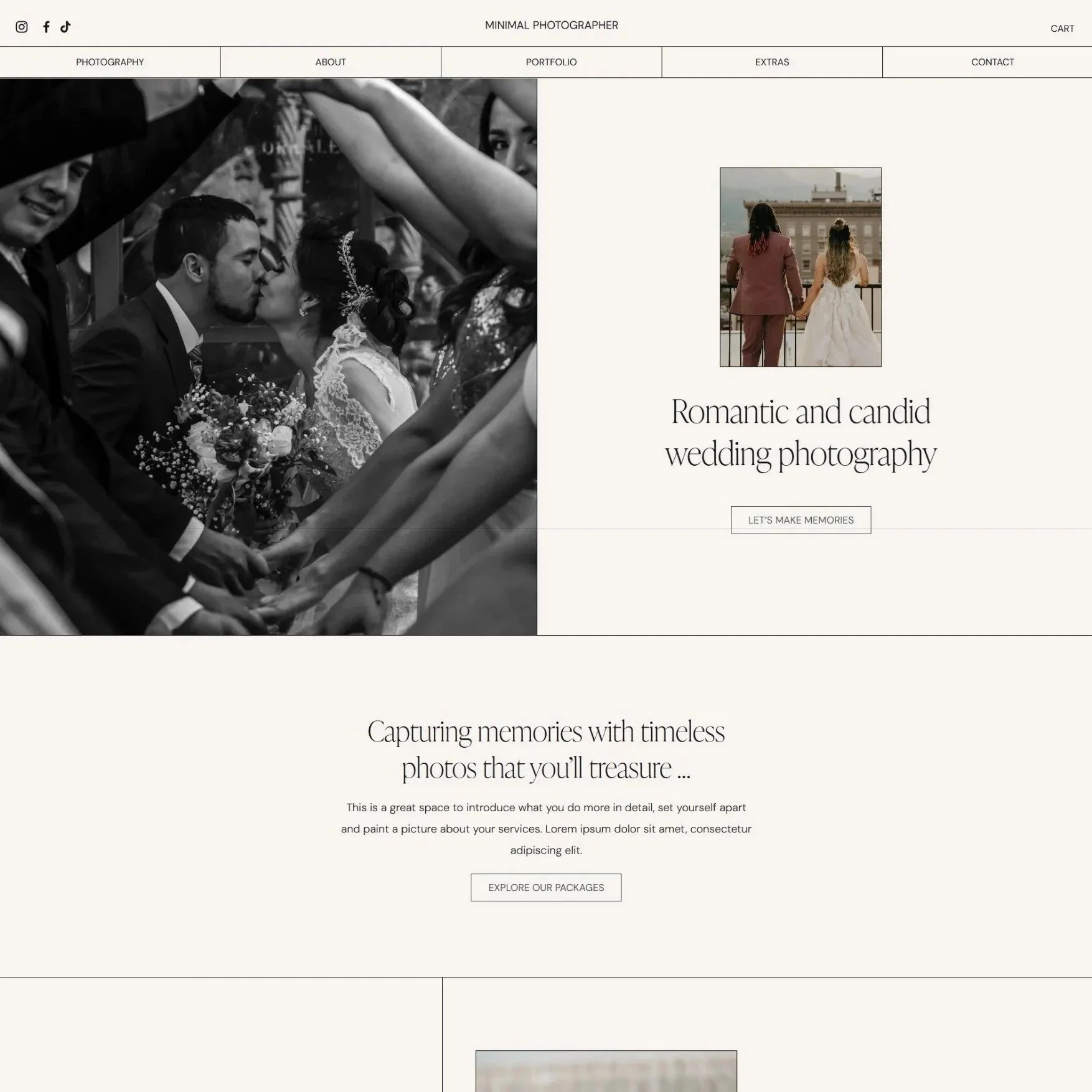Minimal Squarespace 7.1 template