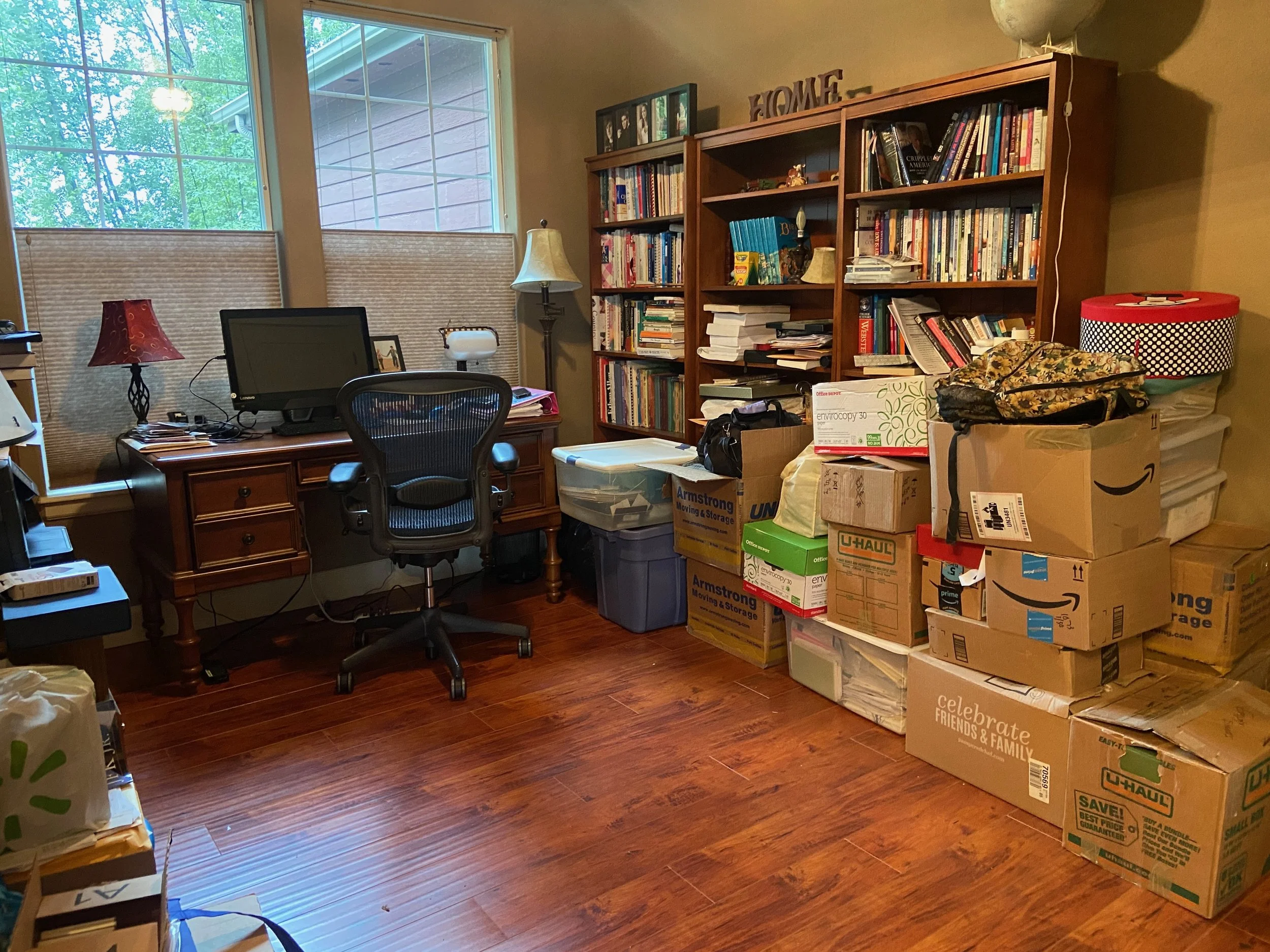 Office after decluttering
