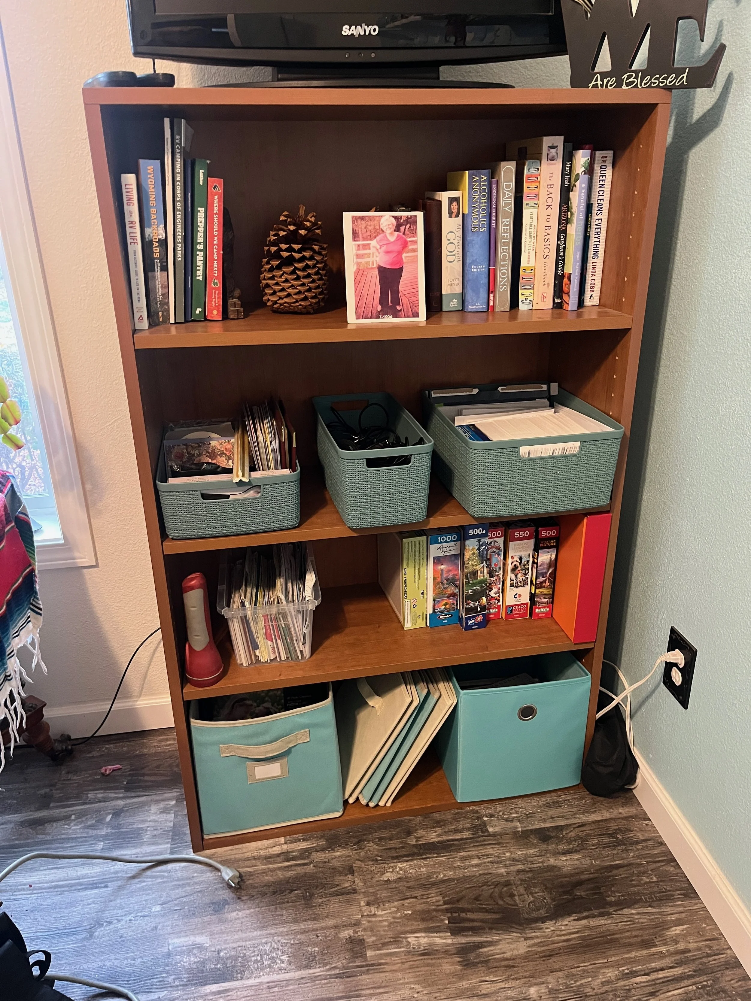 Bookcase After Office Organization