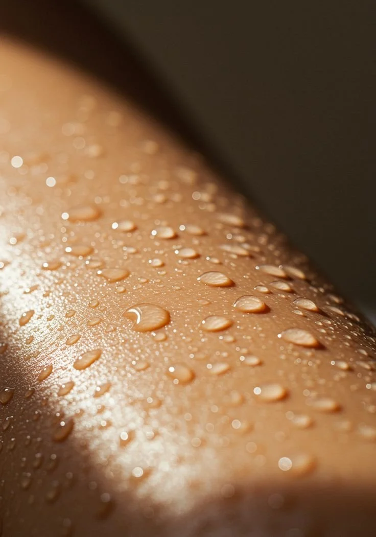 A guide to sweating patterns, interoception and what different areas of sweat release may be showing you.
