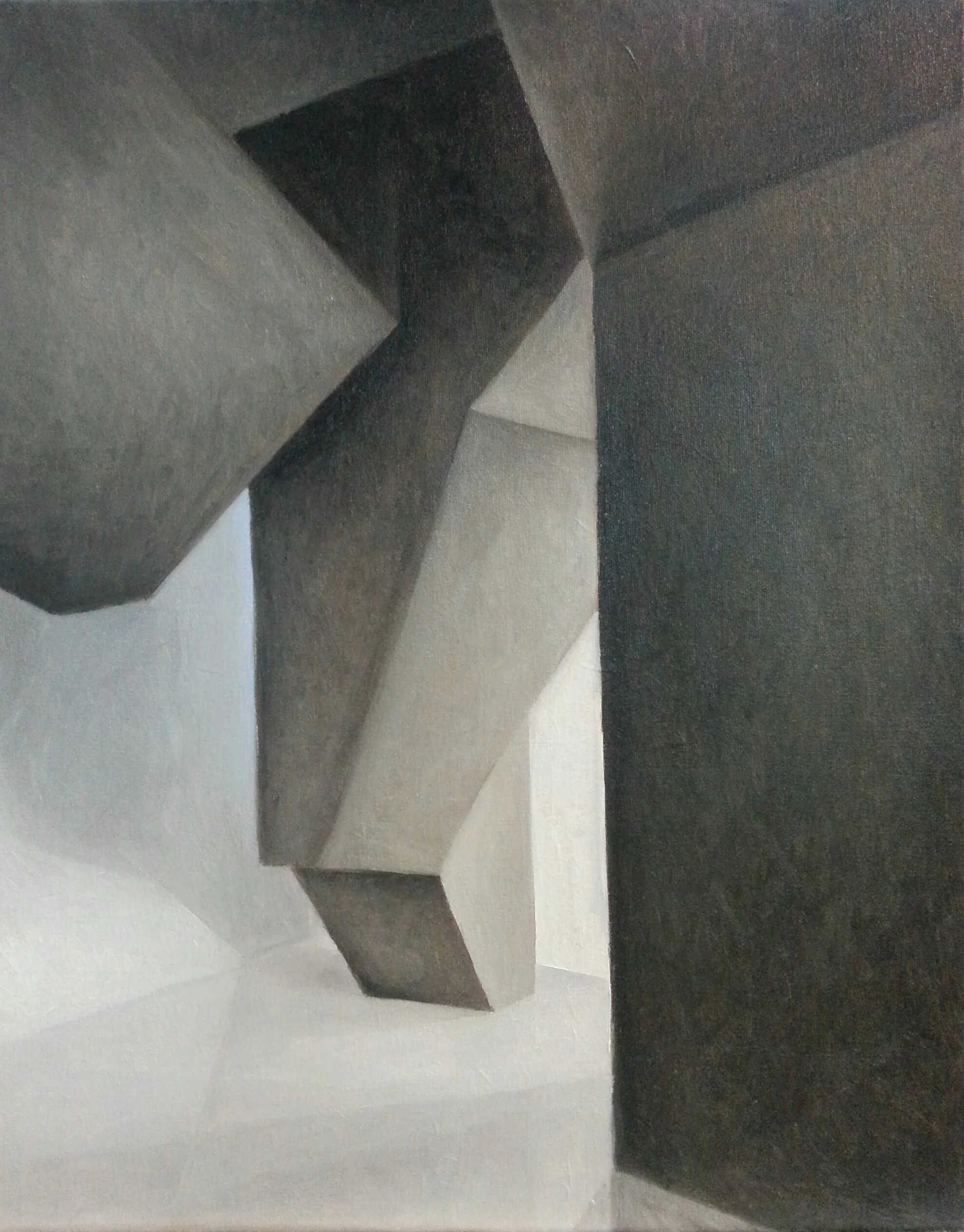 Interior, oil on canvas, 50x40 cm.