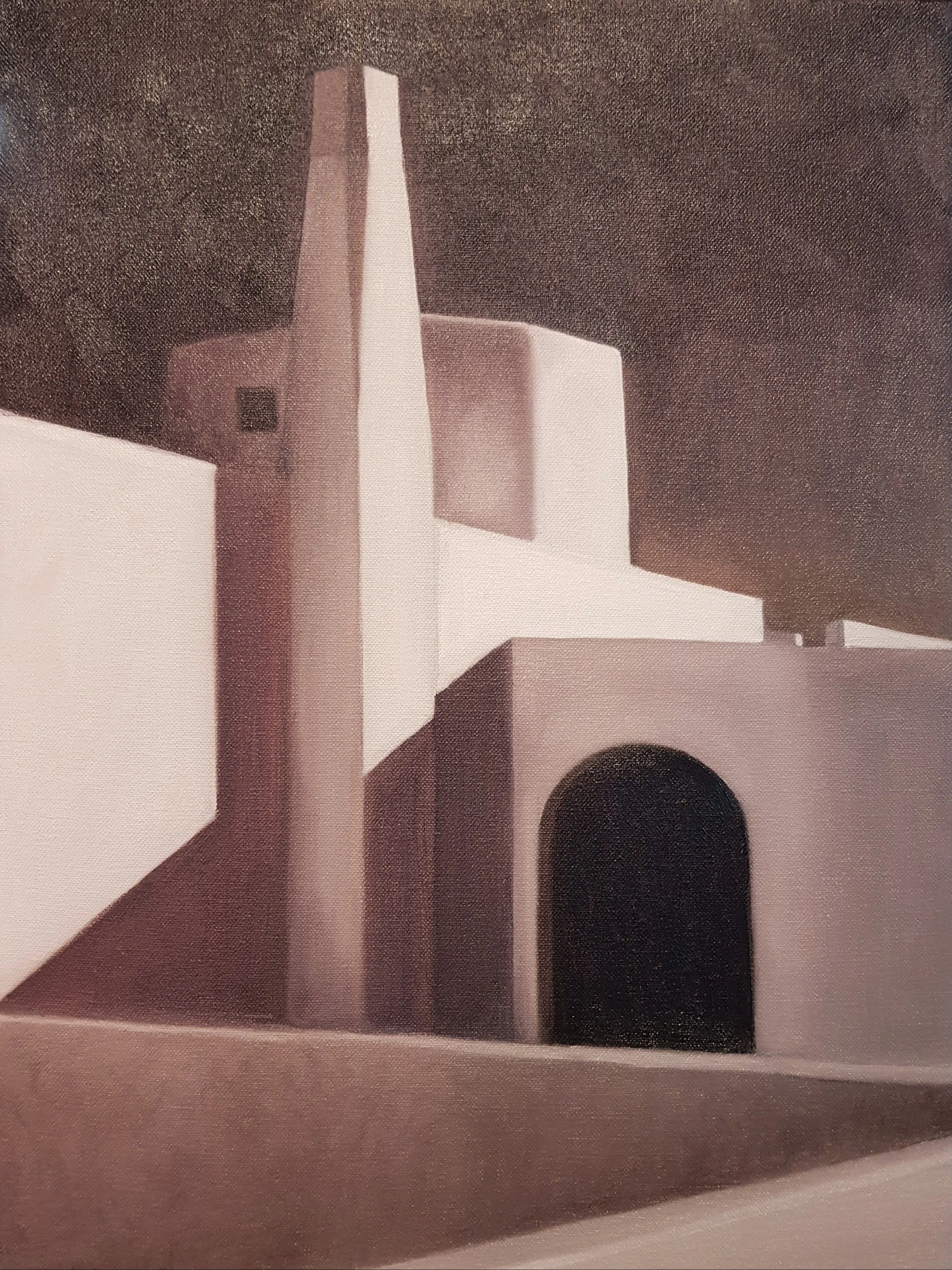 Structure, oil on paper, 20x30cm.