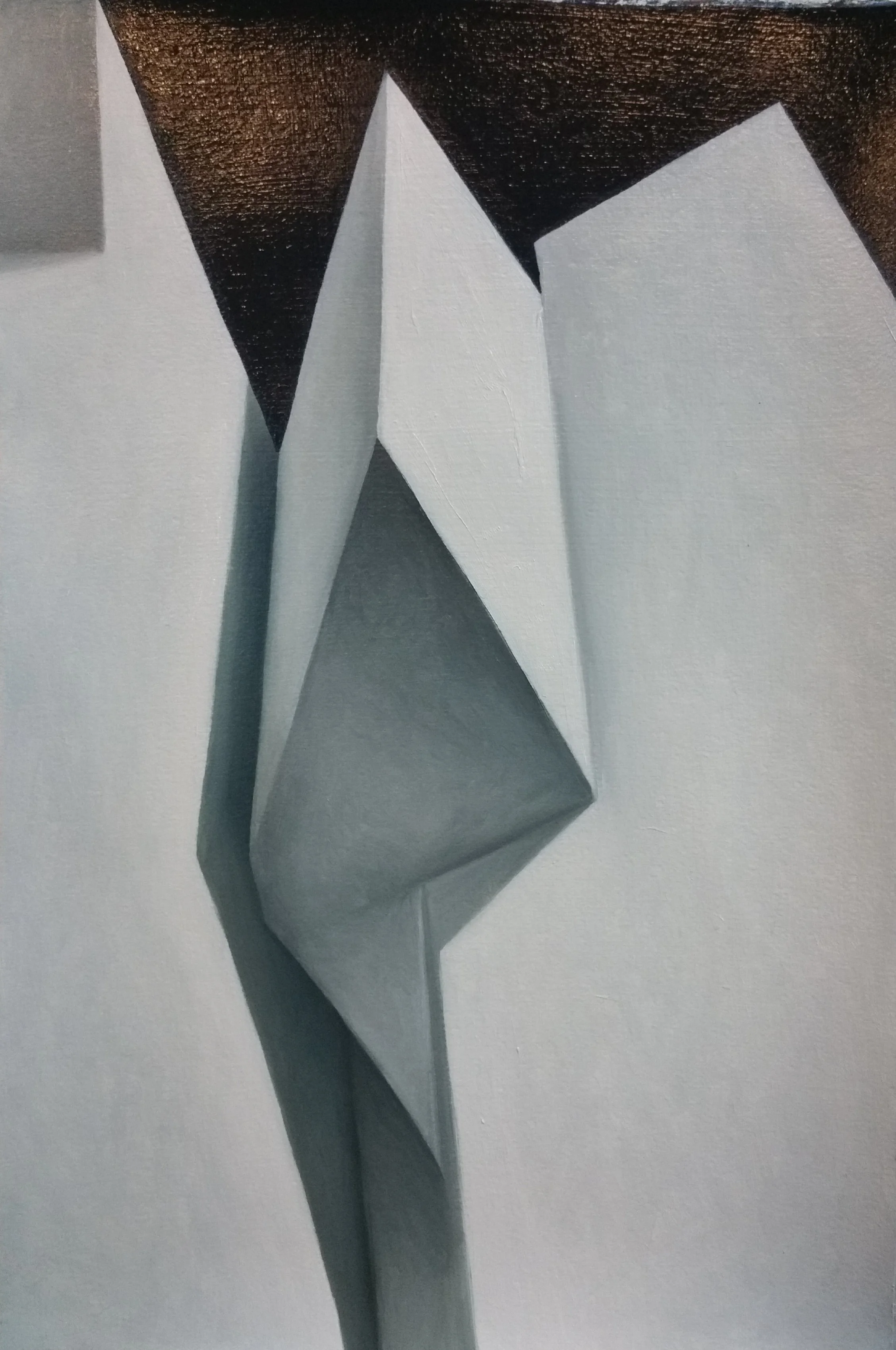 Interior, oil on paper, 50x40 cm.