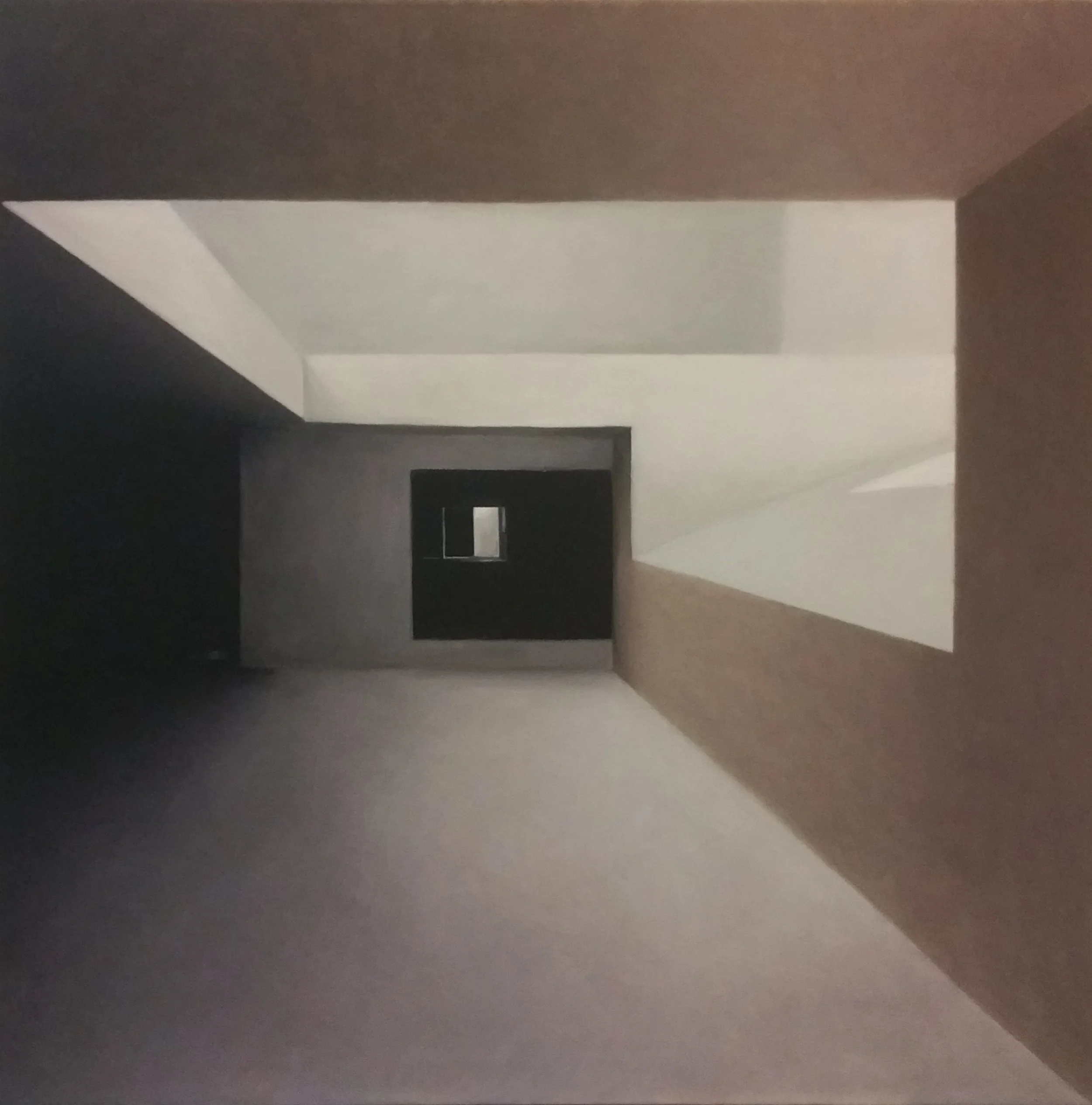 Interior, oil on canvas, 60x60 cm.